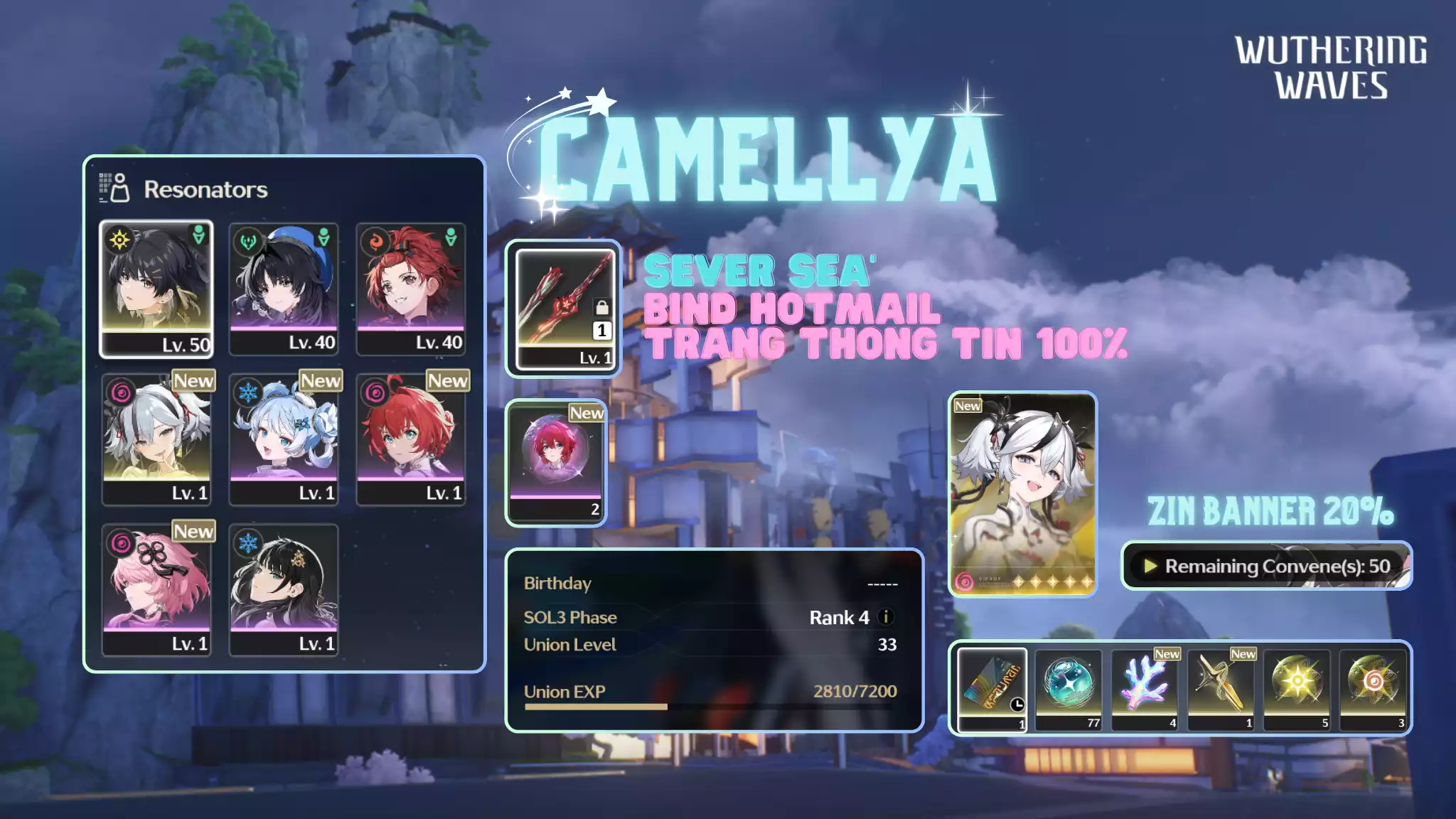 [Sea] Camellya Trấn + Vé chọn 5 sao