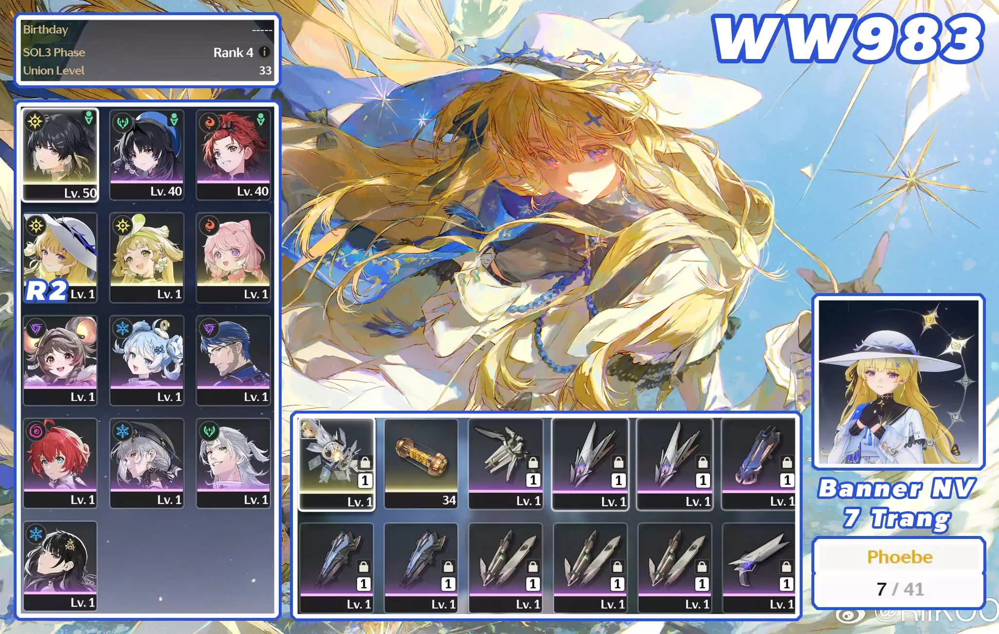 [ ACC VIP ] WW983  Phoebe r2a1