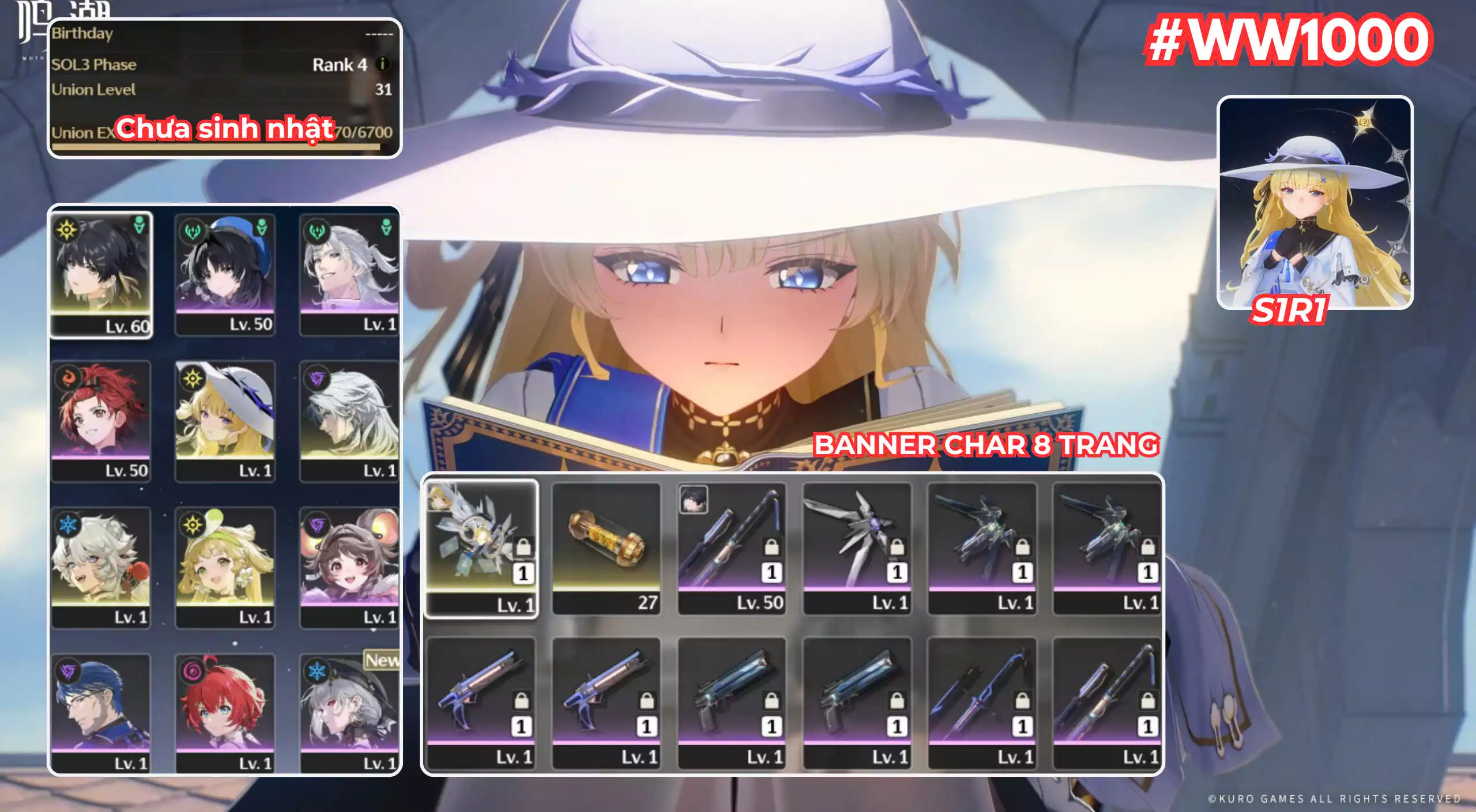 [ ACC VIP ] WW1000 Phoebe R1A1 + Banner Char 8 Trang