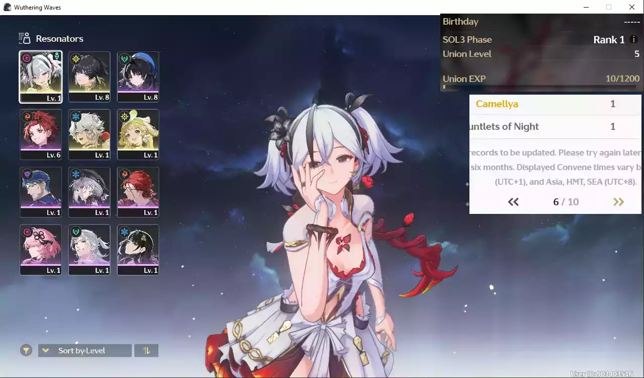 (SEA) UL5 Camellya + Verina (Acc cổ map 0%)