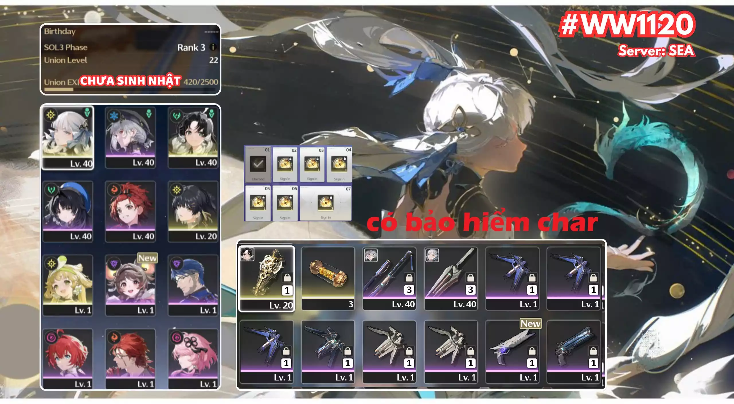 [ ACC VIP ] WW1120 jingshi  +  Trấn Zani + Bảo Hiểm