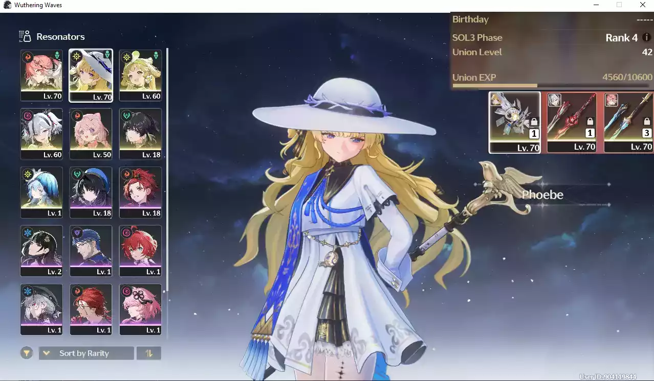 (SEA) UL42 Phoebe Trấn + Camellya Trấn + Changli + Shorekeeper + Verina + Encore