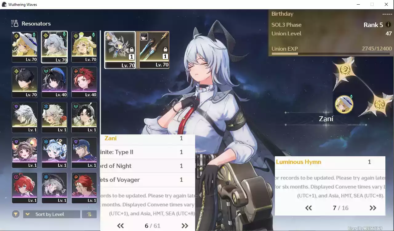 (SEA) UL47 Phoebe RC2 Trấn + Zani + Verina RC2 (BNNV6 trang, BNVK 7 trang)(map 2. còn 50%)