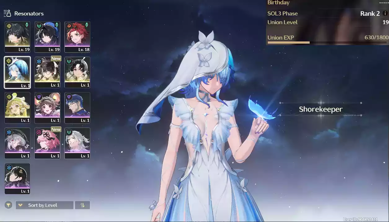 (SEA) UL19 Shorekeeper + Zhezhi + Verina(Zin nhiệm vụ)