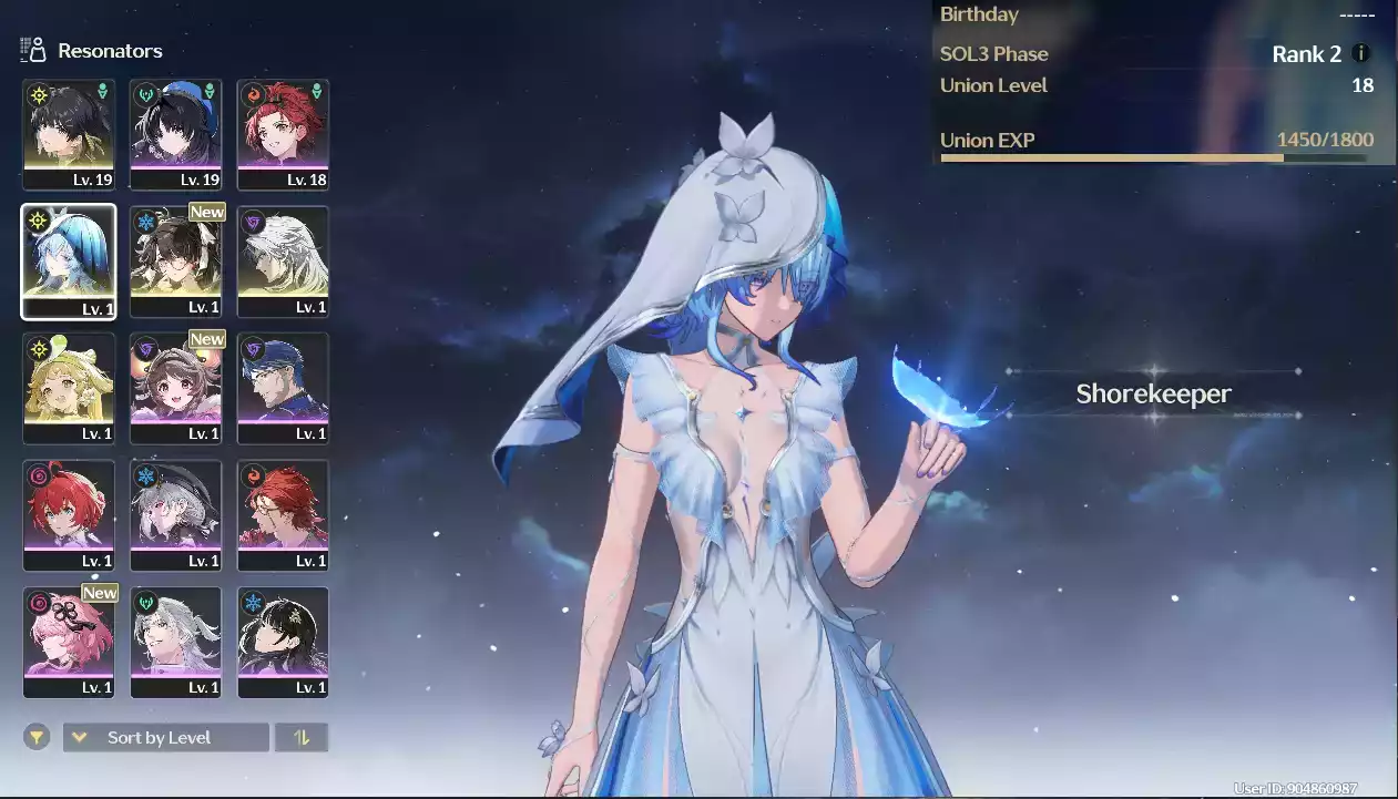 (SEA) UL18 Shorekeeper + Zhezhi  + Verina(Zin nhiệm vụ)
