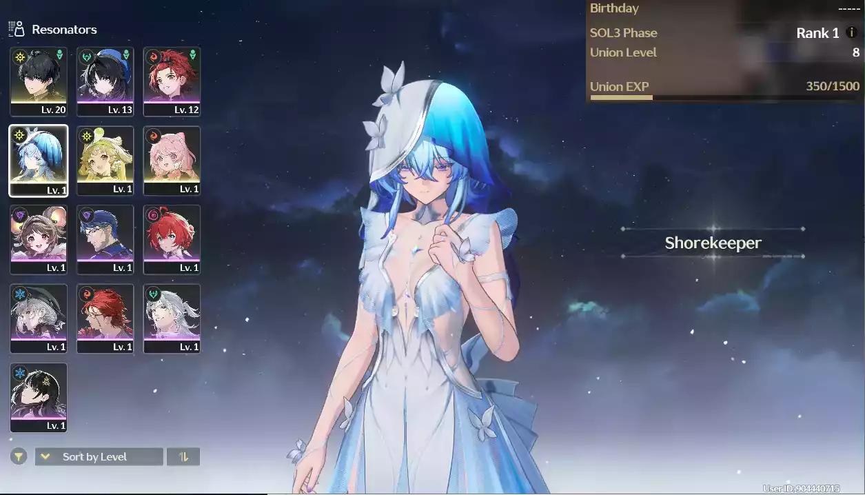 (SEA) UL8 Shorekeeper + Verina + EncoreRC1 (Zin Map Zin Nhiệm Vụ)