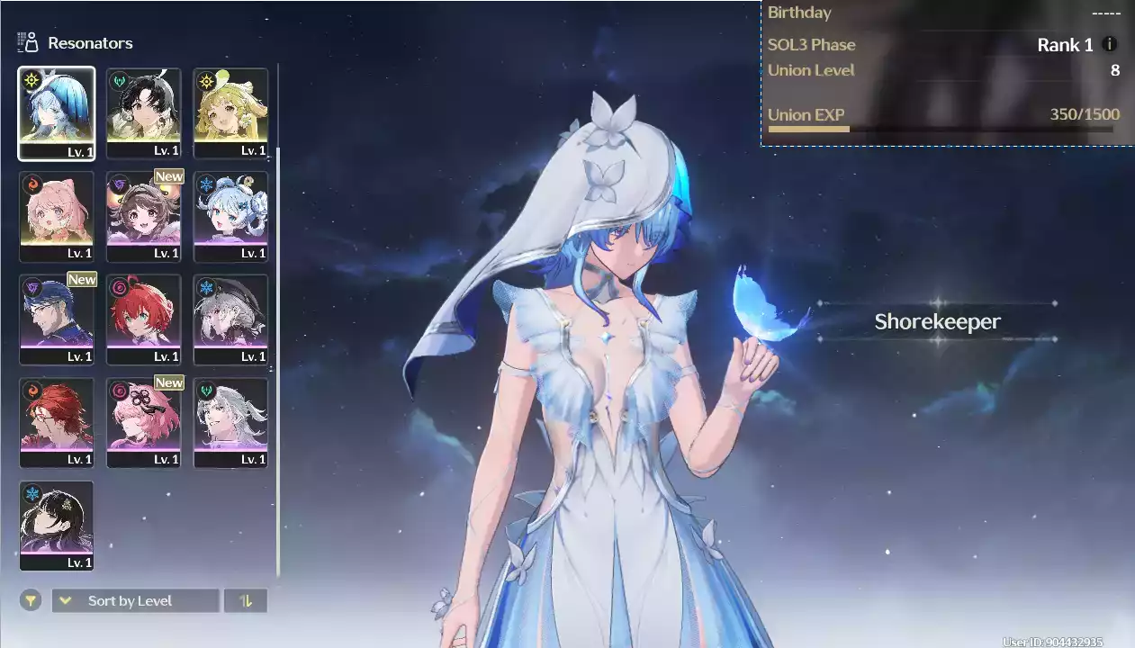 (SEA) UL8 Shorekeeper + Verina + Encore(Zin Map Zin Nhiệm Vụ)