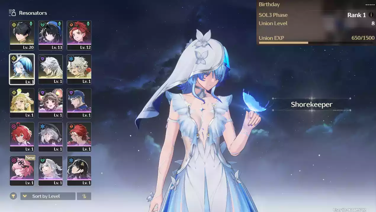 (SEA) UL8 Shorekeeper + Verina(Zin Map Zin Nhiệm Vụ)