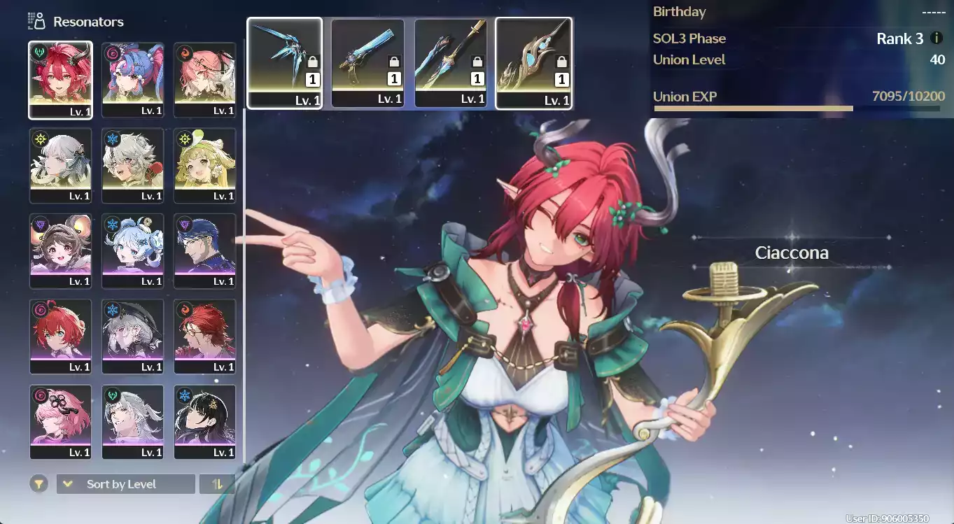 (SEA) UL40 Ciaccona + Carlotta Trấn + Roccia  + Changli + Verina