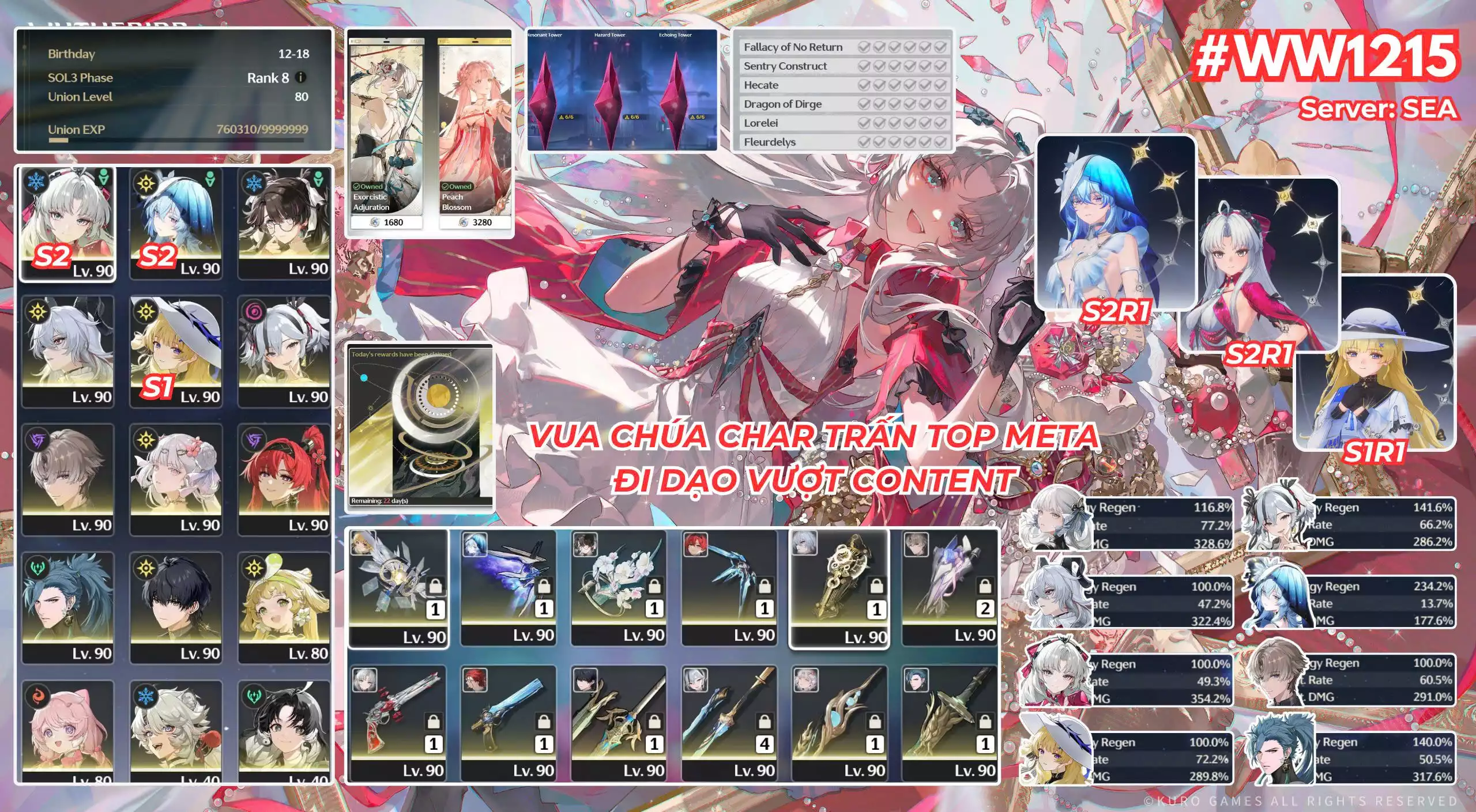 [ SIÊU PHẨM HẠT DẺ NHIỀU CHAR TRẤN CÒN TÀI NGUYÊN ]  WW1215 JINHSI R0A1 SKIN + SHOE R2A1 + CARLOTTA R2A1 + PHOEBE R1A1 + ZANI R0A1 + ALONG R0A1 + YAO R0A2 + ZHEZHI R0A1 + CAMELLYA + YINLIN + ĐÃ CÓ BẢO HIỂM CHAR CLEAR ALL CONTENT EASY
