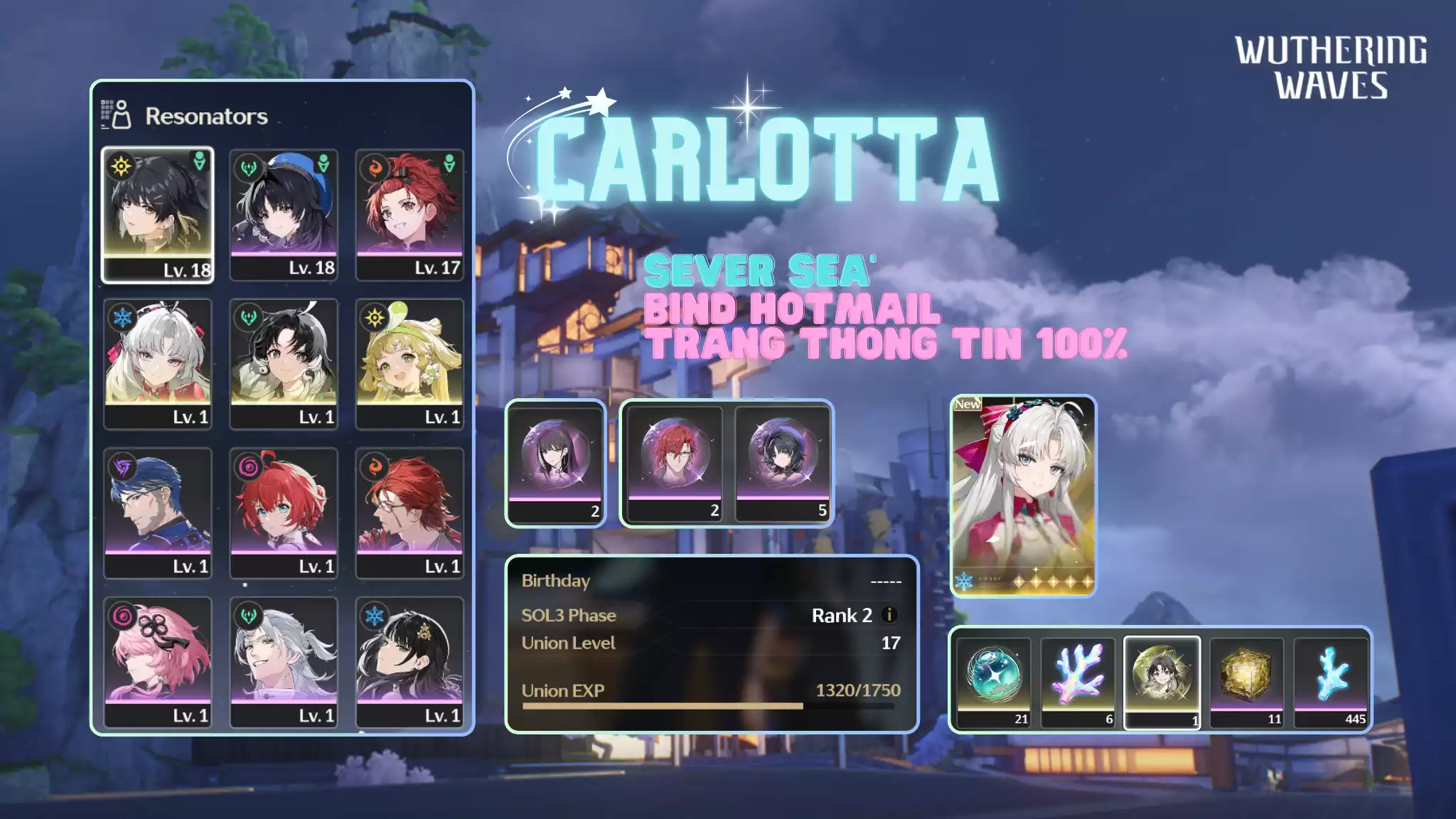 [Sea][UL17] Carlotta