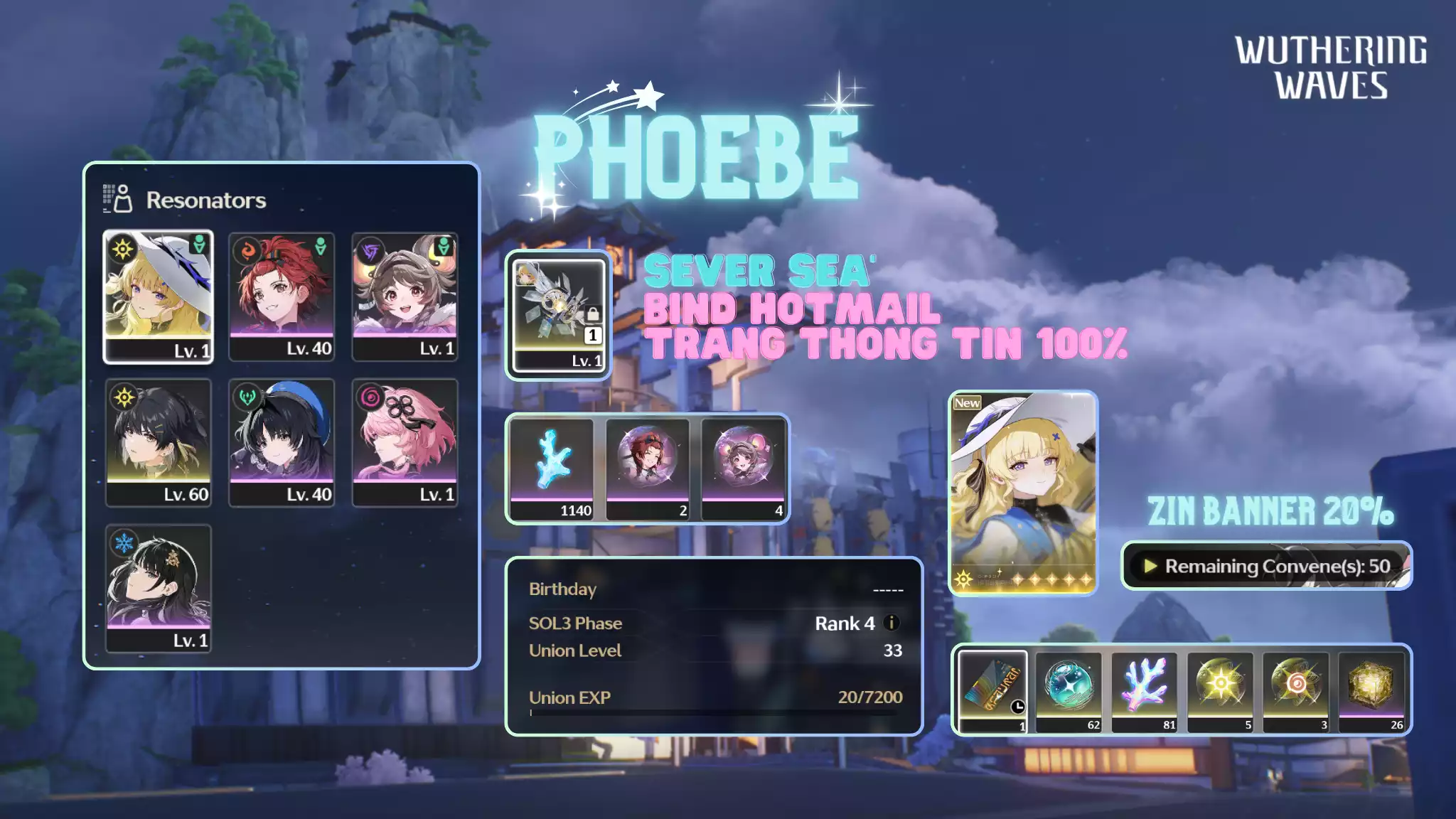 [Sea][UL17] Phoebe Trấn