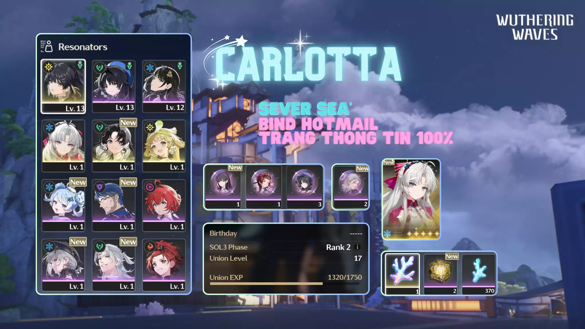 [Sea][UL17] Carlotta