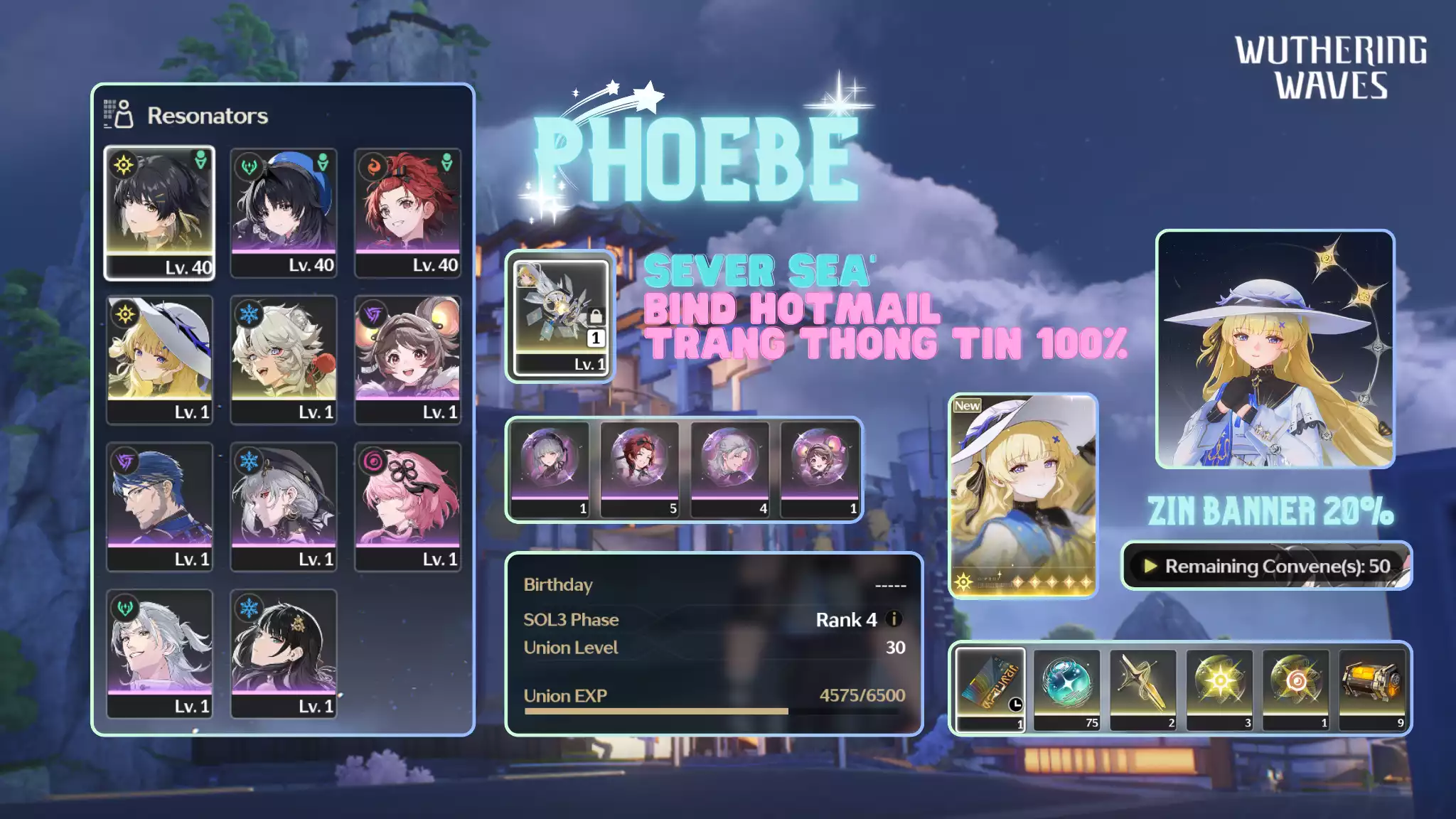 [Sea][UL17] Phoebe C2 Trấn