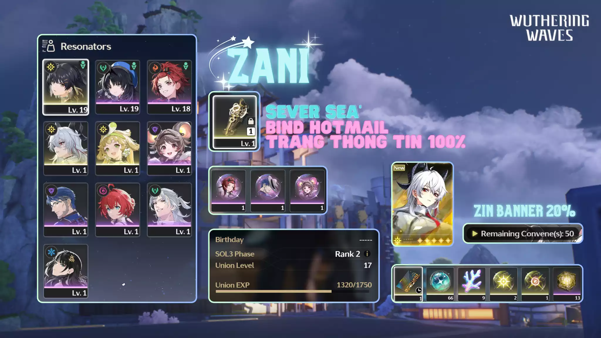 [Sea][UL17] Zani Trấn