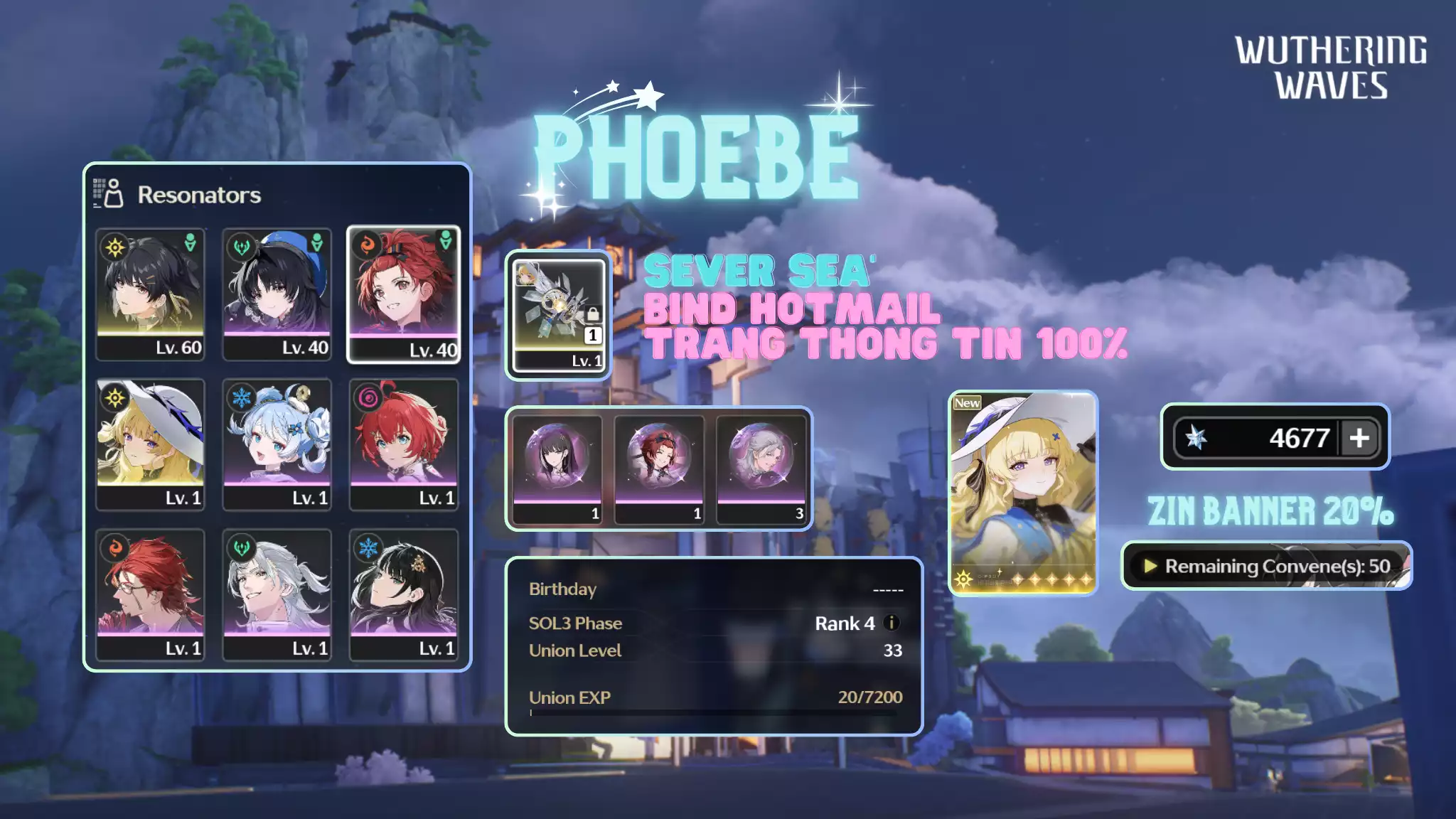[Sea][UL33] Phoebe Trấn