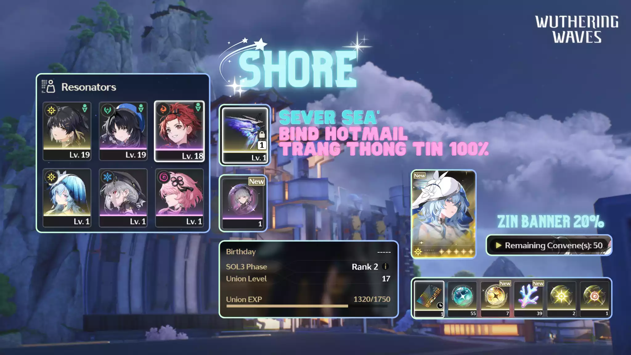 [Sea][UL17] Shorekeeper Trấn