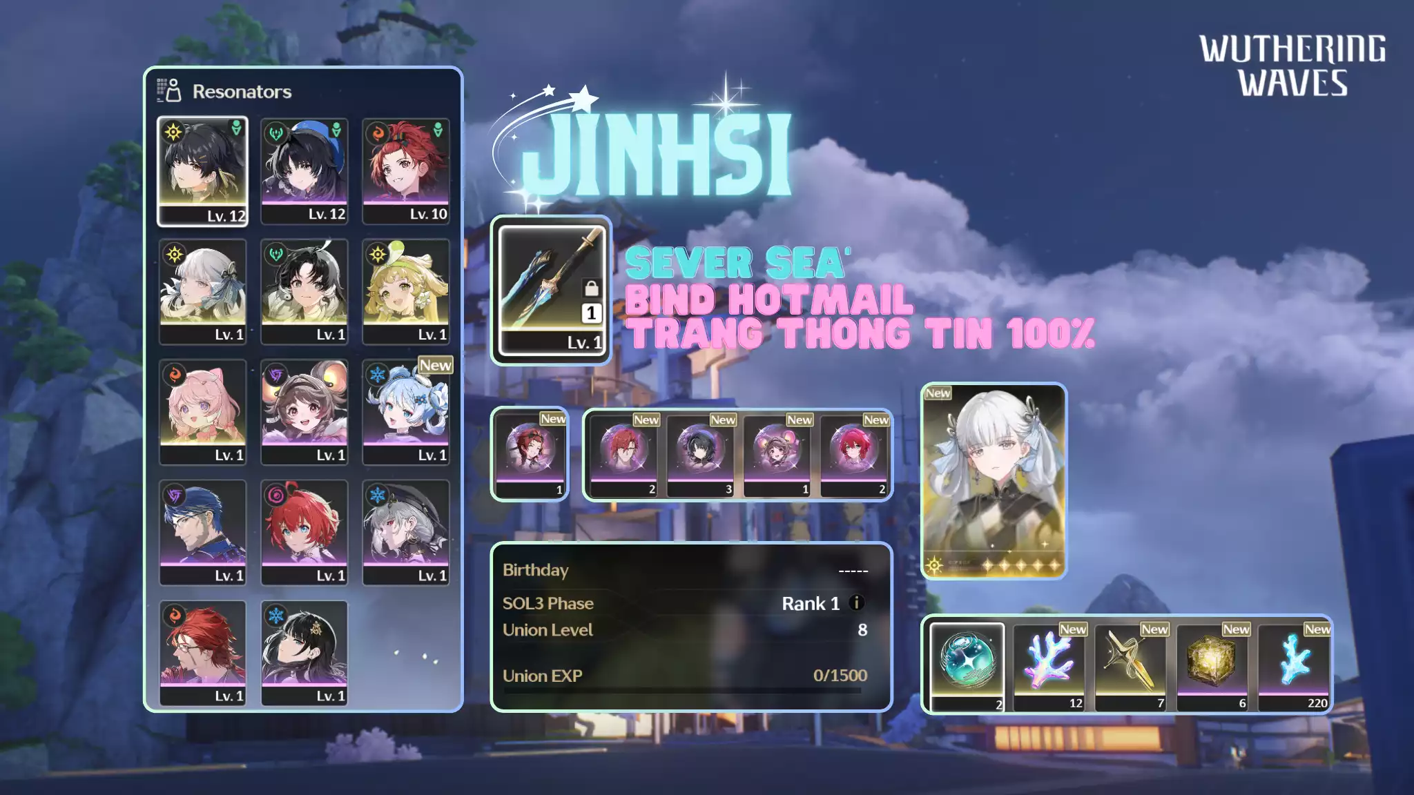 [Sea][UL8] Jinhsi