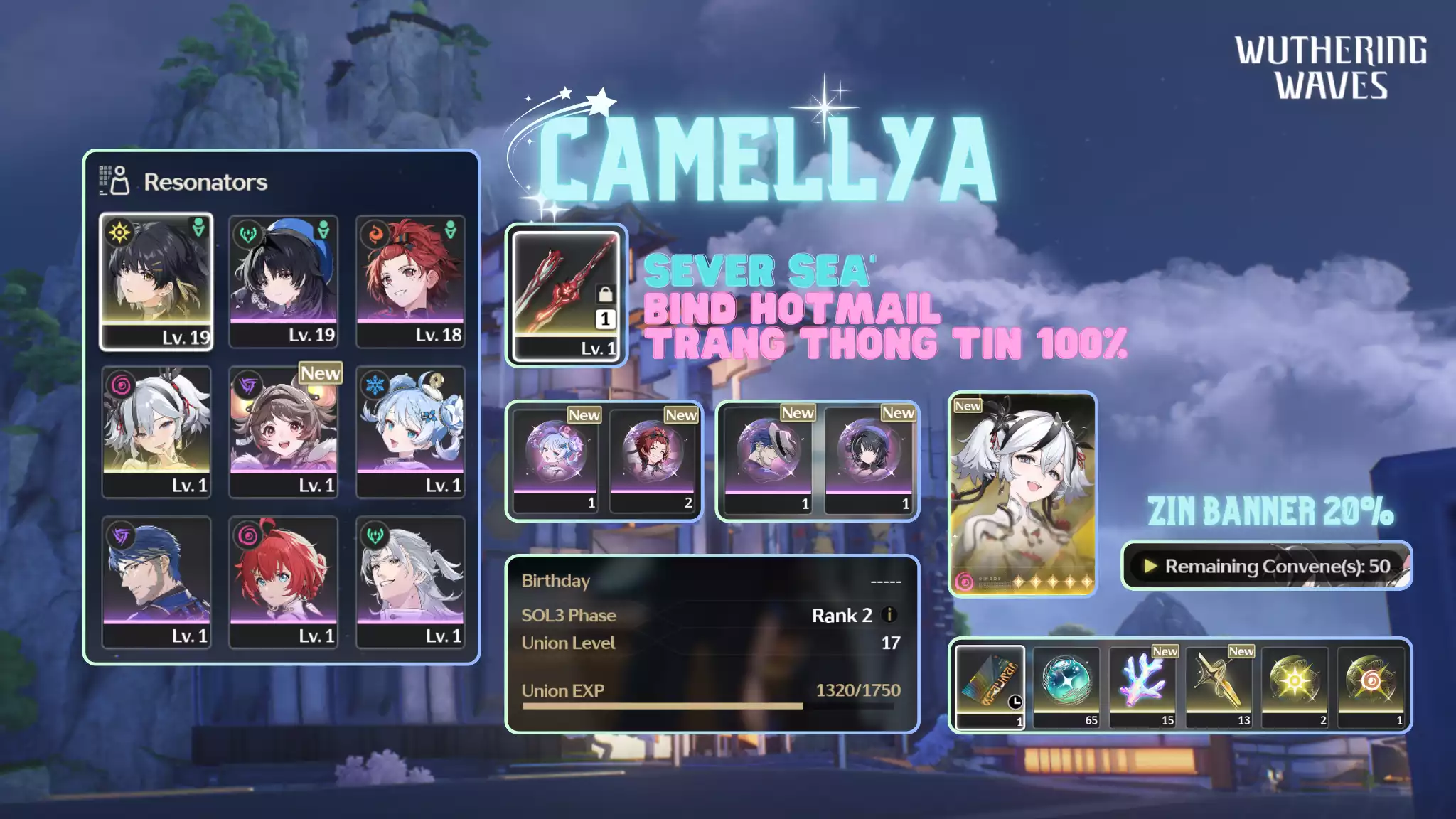 [Sea][UL17] Camellya Trấn