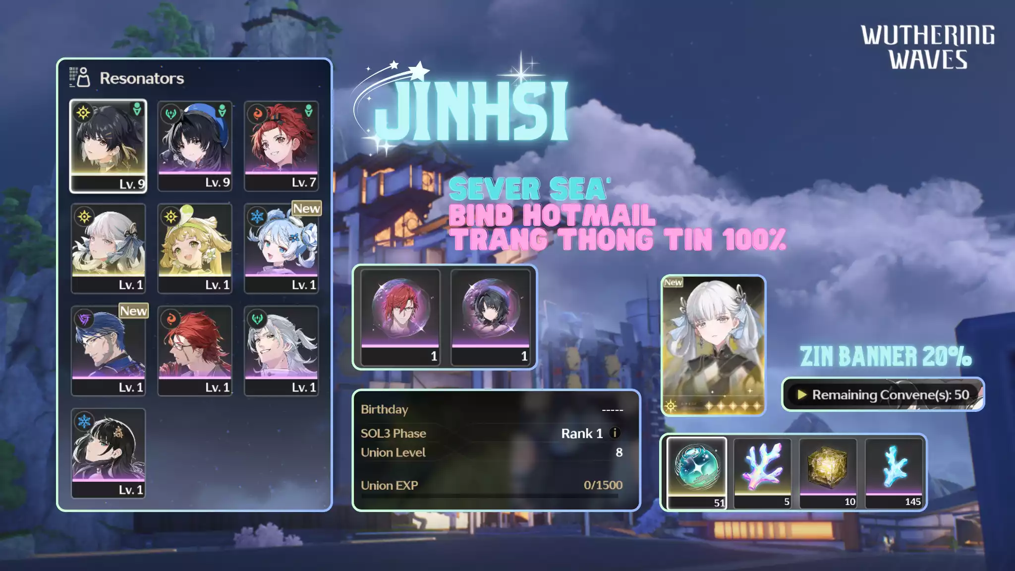 [Sea][UL8] Jinhsi