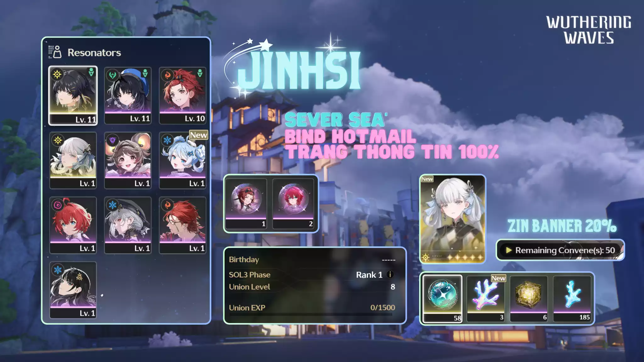 [Sea][UL8] Jinhsi