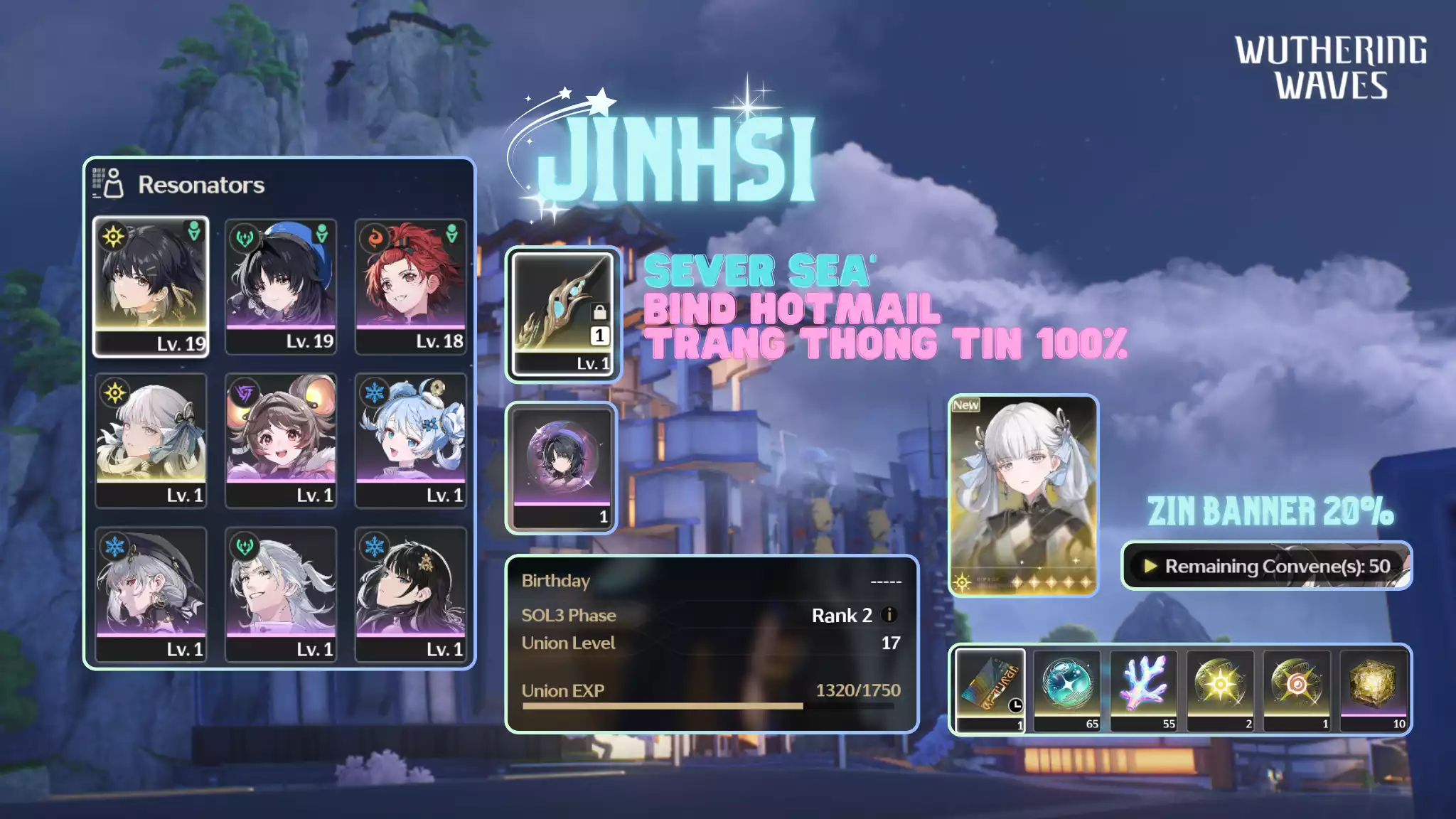 [Sea][UL17] Jinhsi Trấn