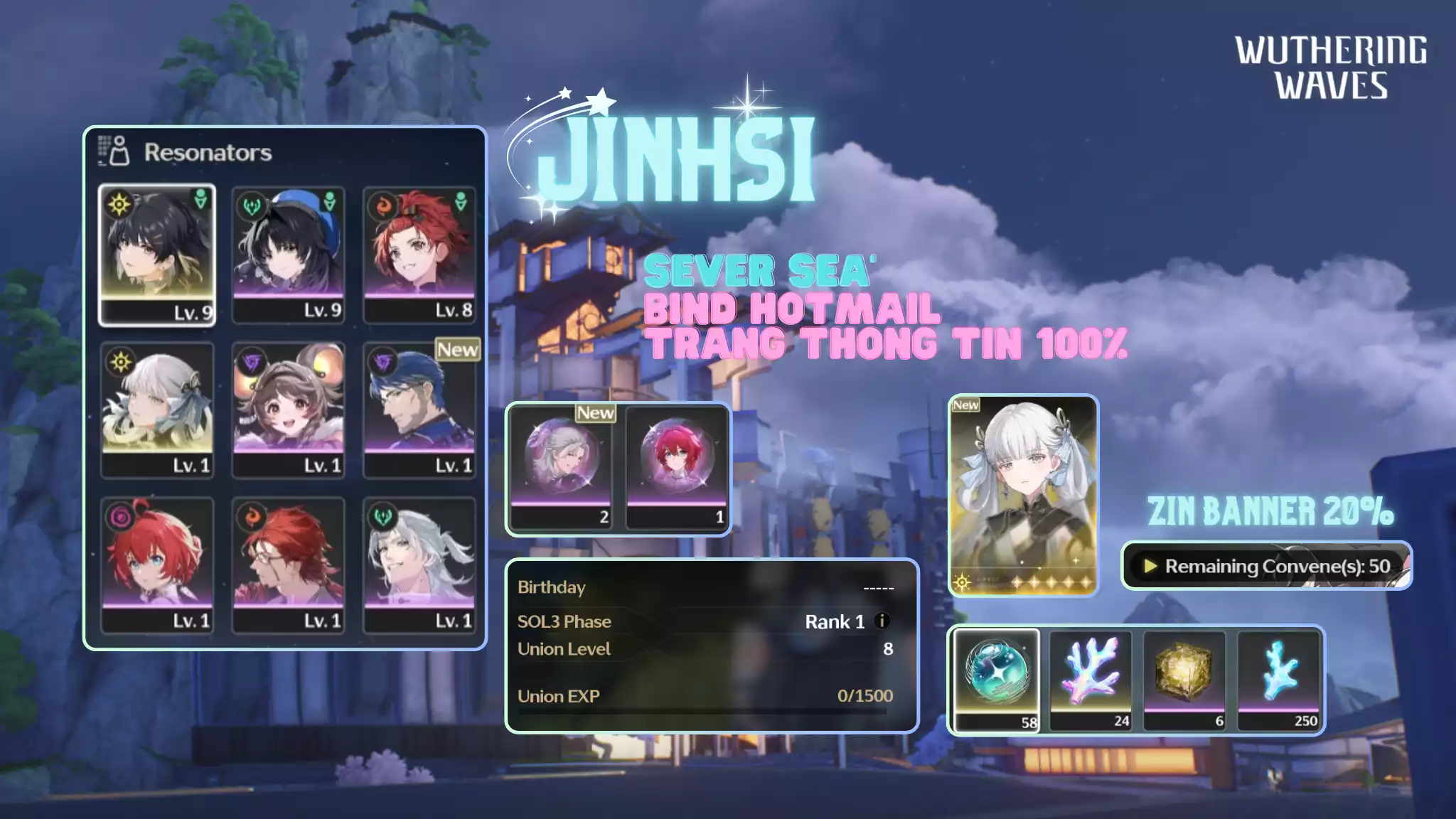 [Sea][UL8] Jinhsi