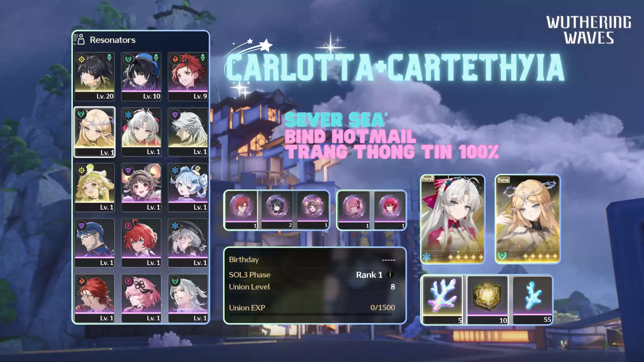 [Sea][UL8] Carlotta + Cartethya