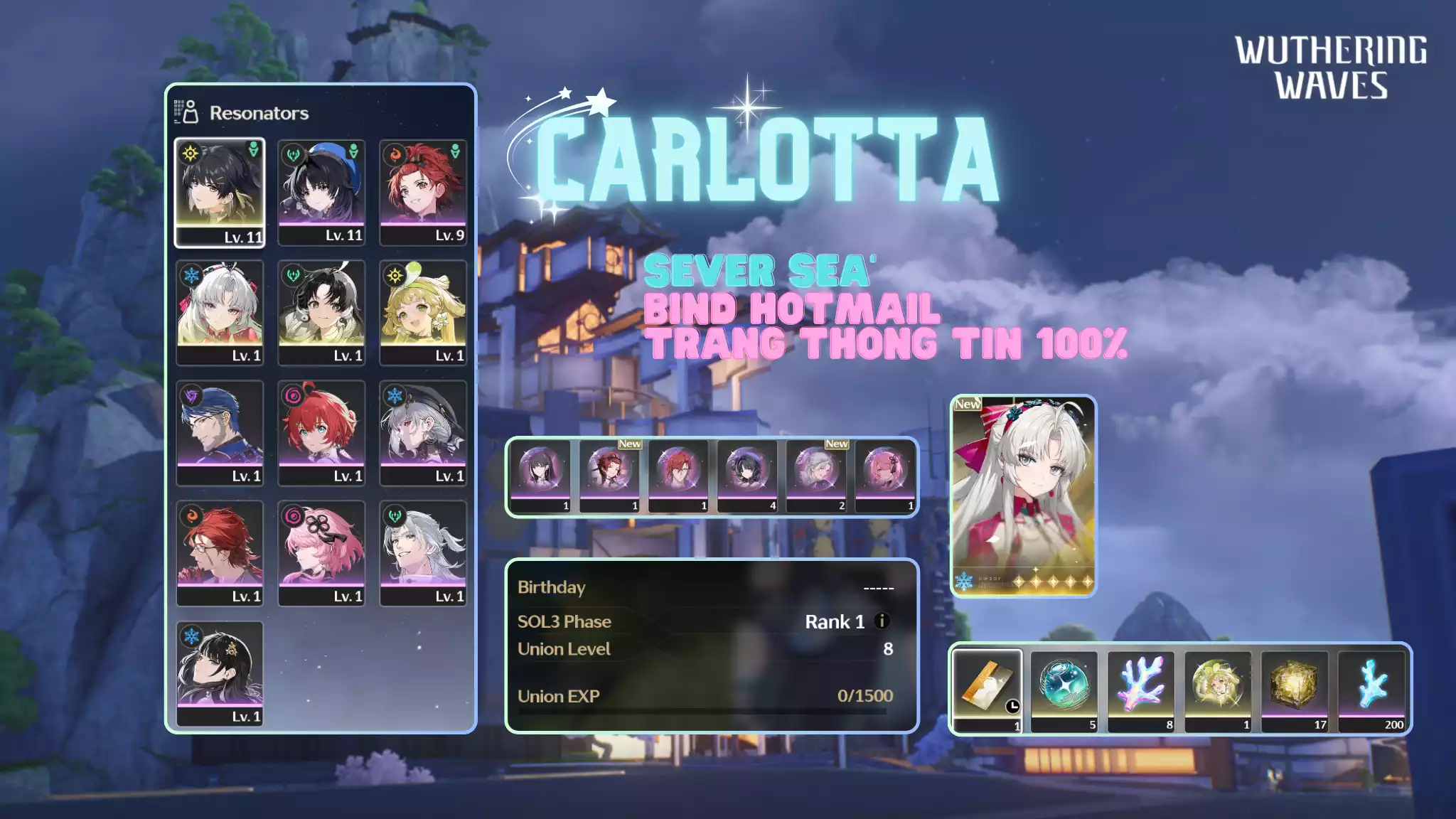 [Sea][UL8] Carlotta