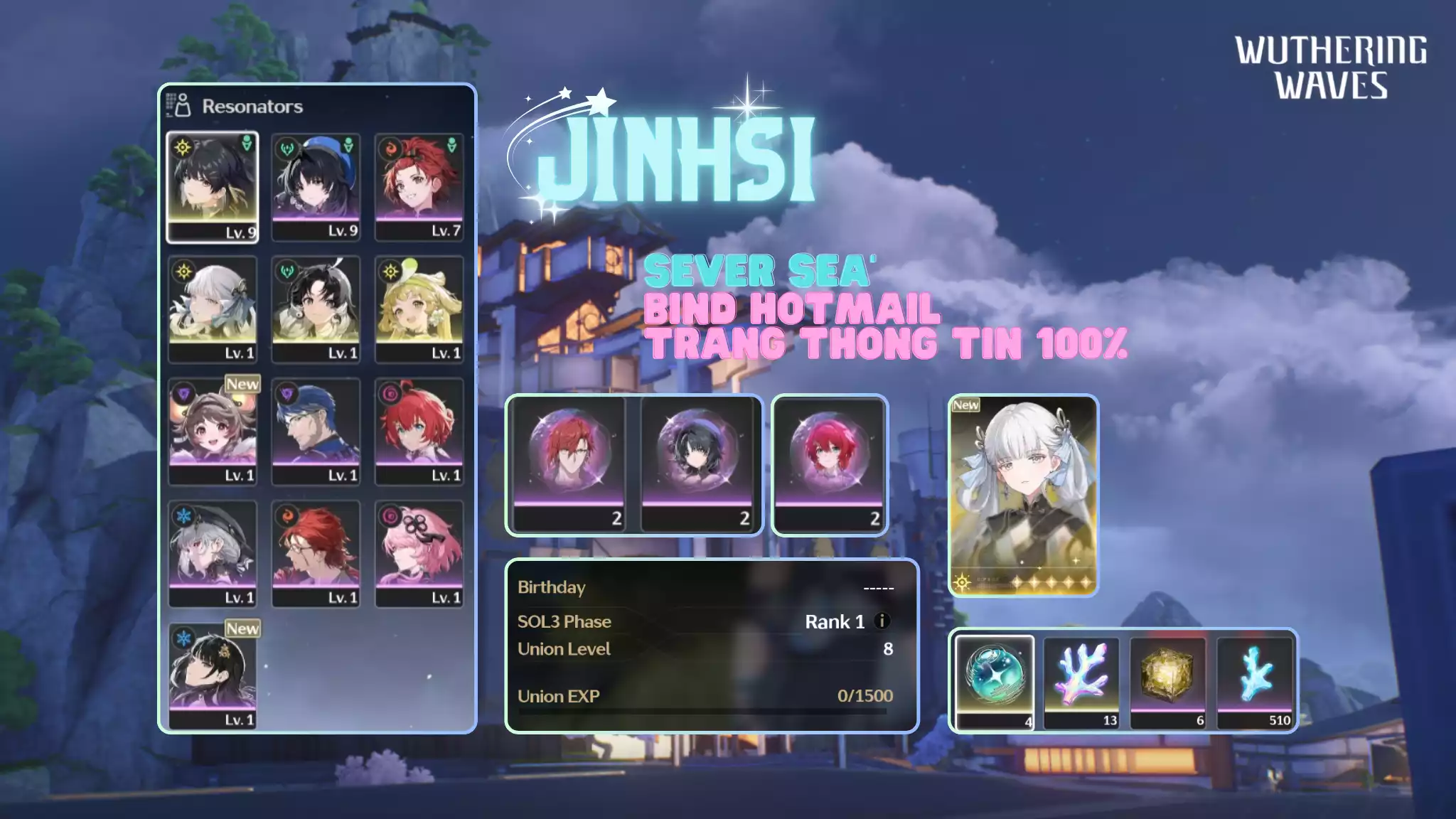 [Sea][UL8] Jinhsi