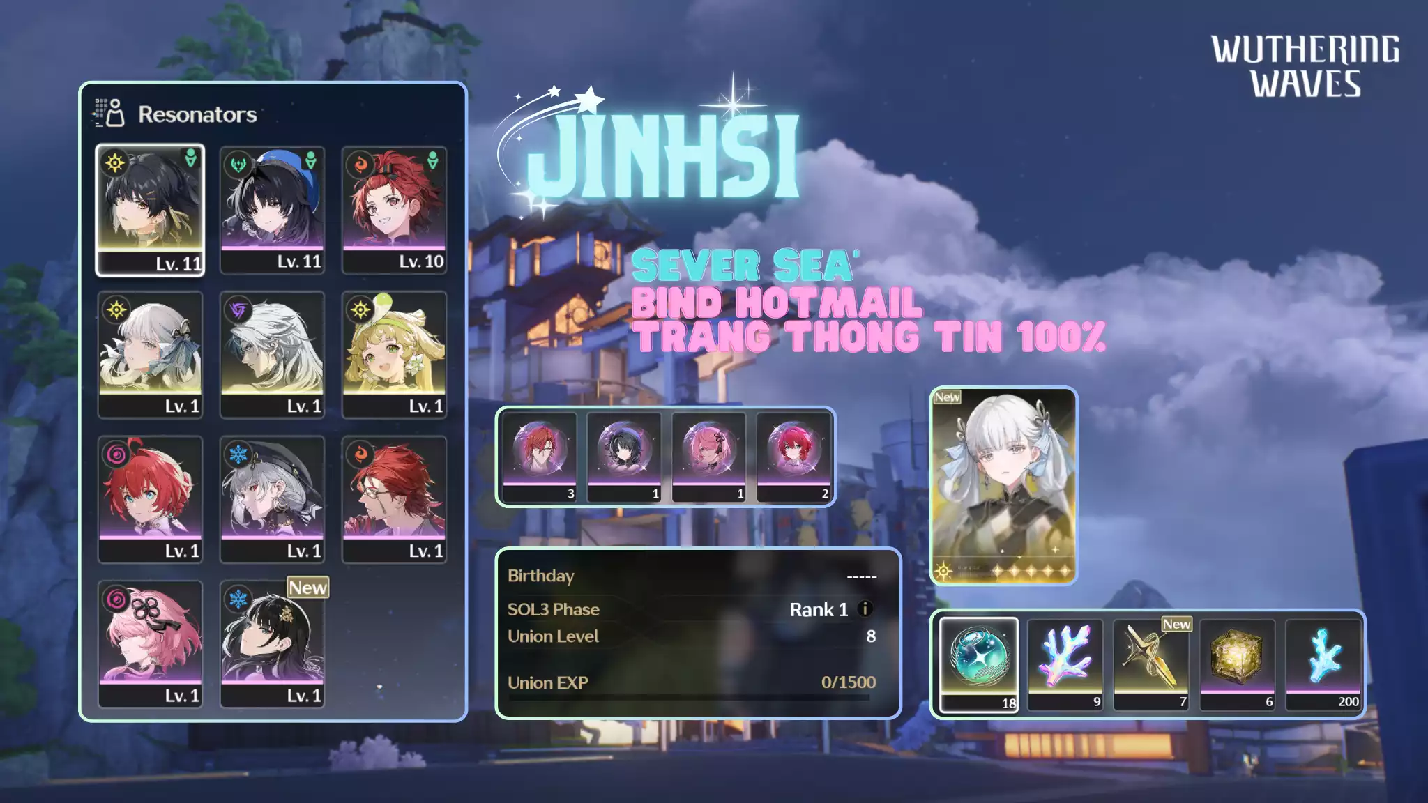 [Sea][UL8] Jinhsi