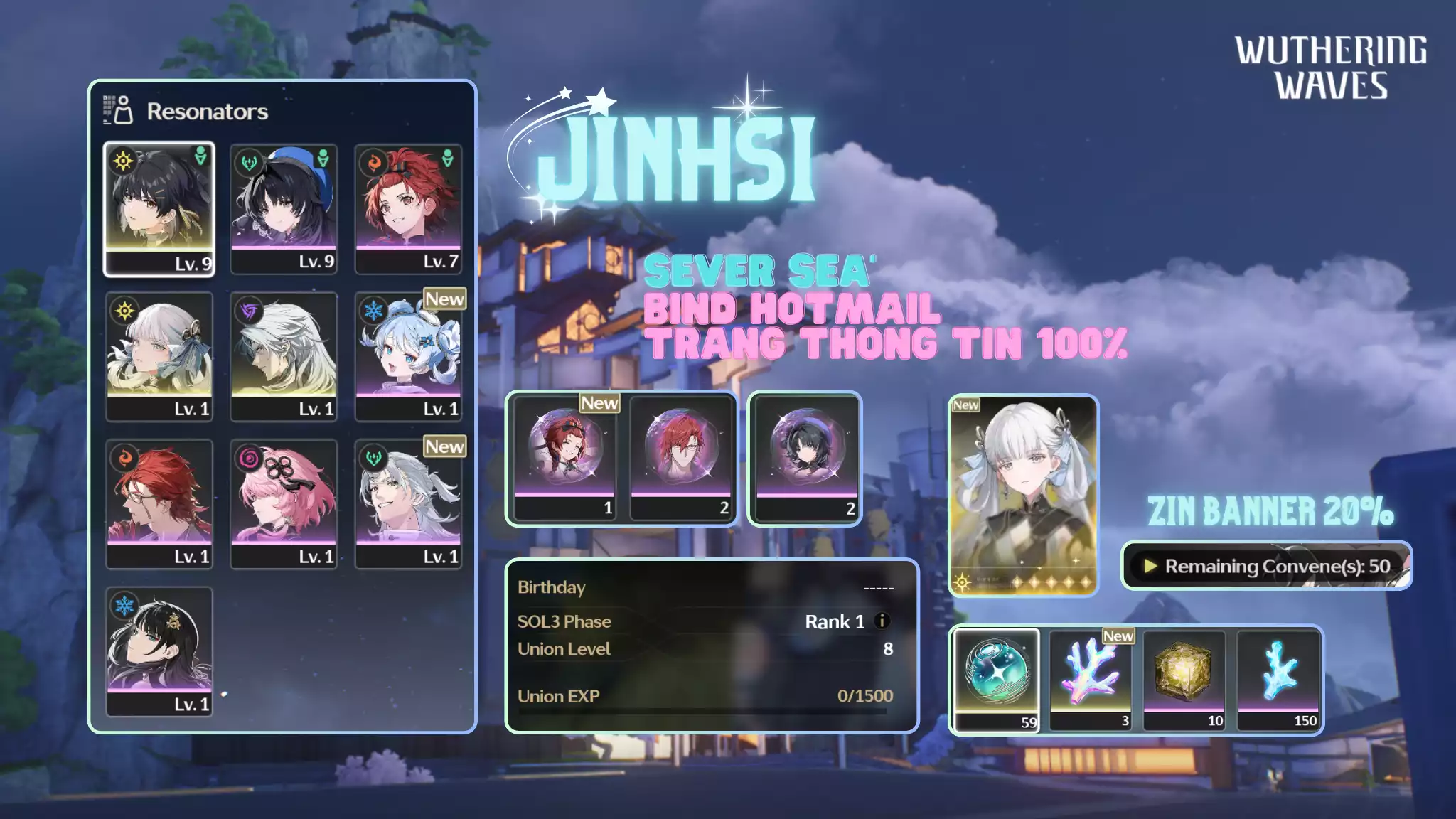 [Sea][UL8] Jinhsi