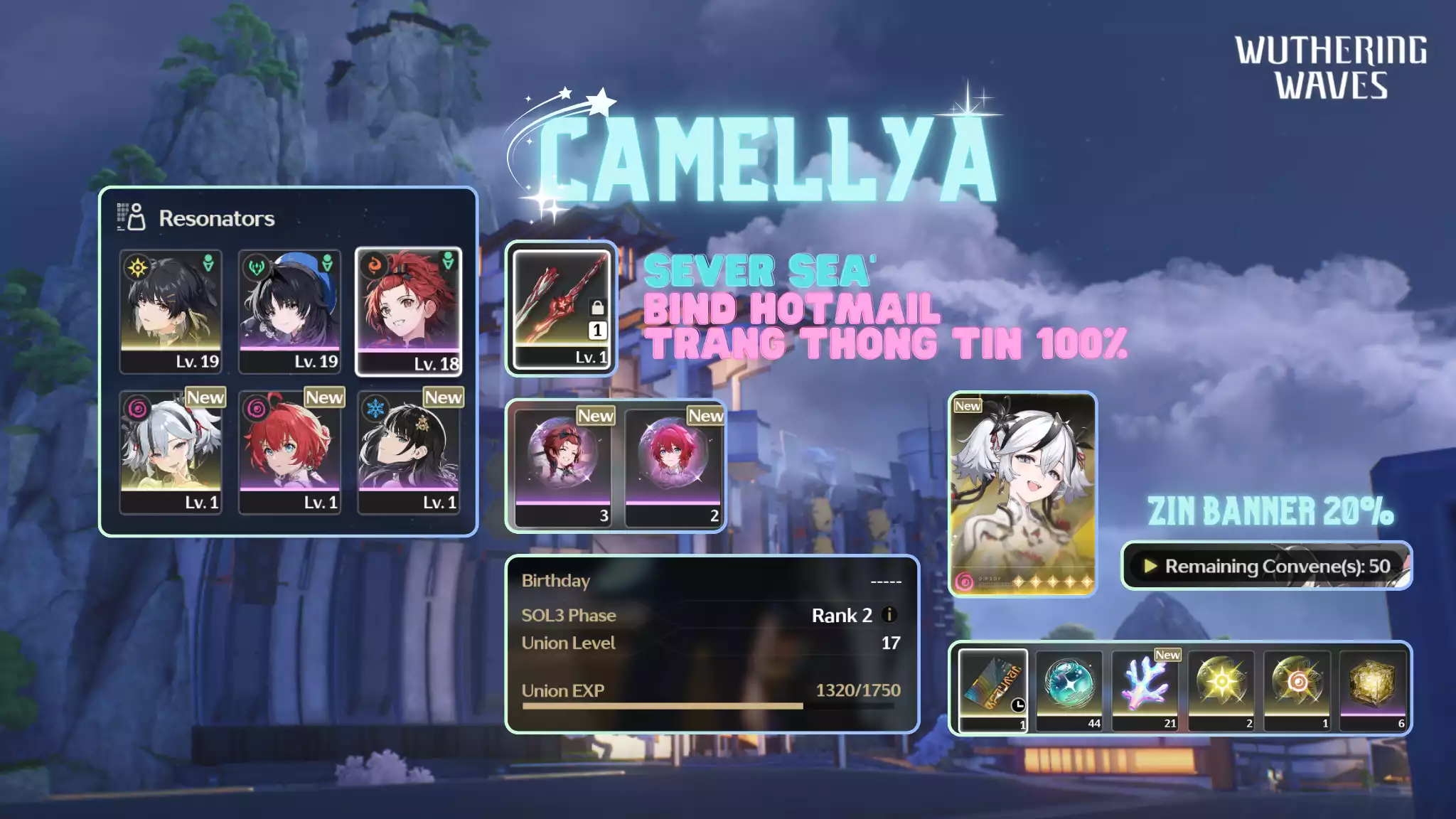 [Sea][UL17] Camellya Trấn