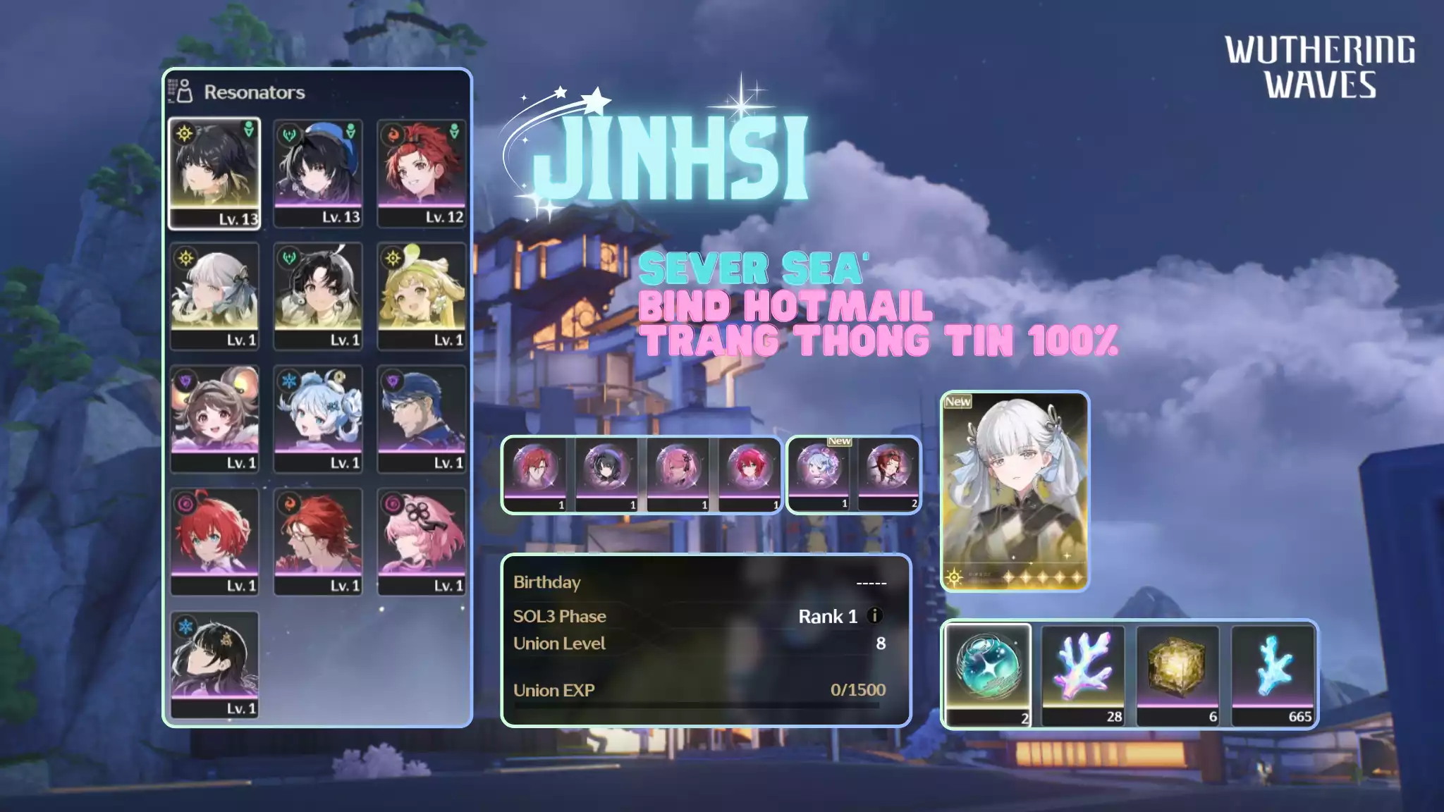 [Sea][UL8] Jinhsi