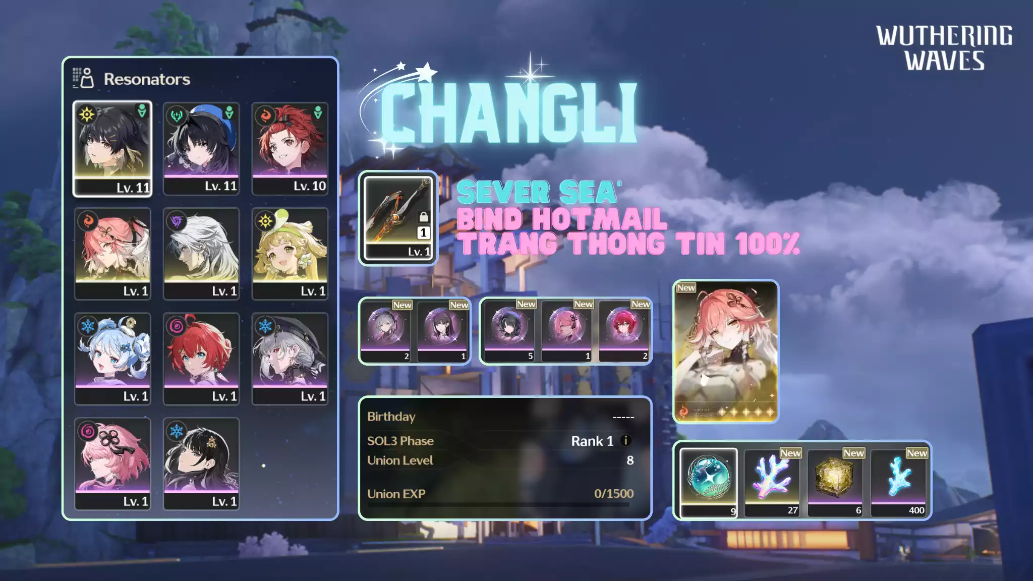[Sea][UL8] Changli Trấn
