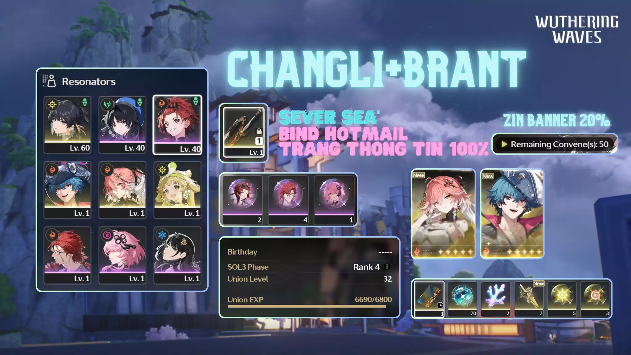 [Sea][UL33] Changli Trấn + Brant