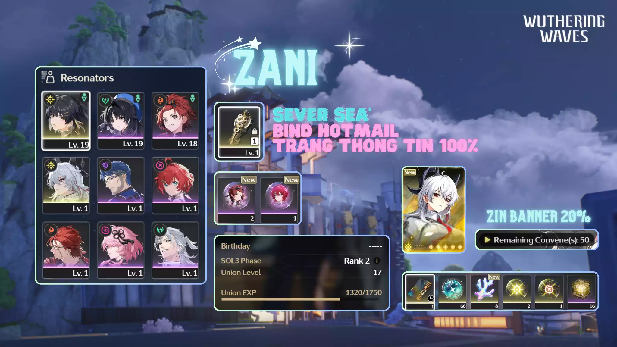 [Sea][UL17] Zani Trấn