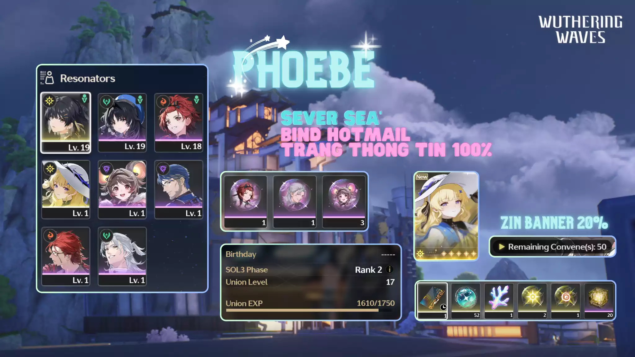 [Sea][UL17] Phoebe