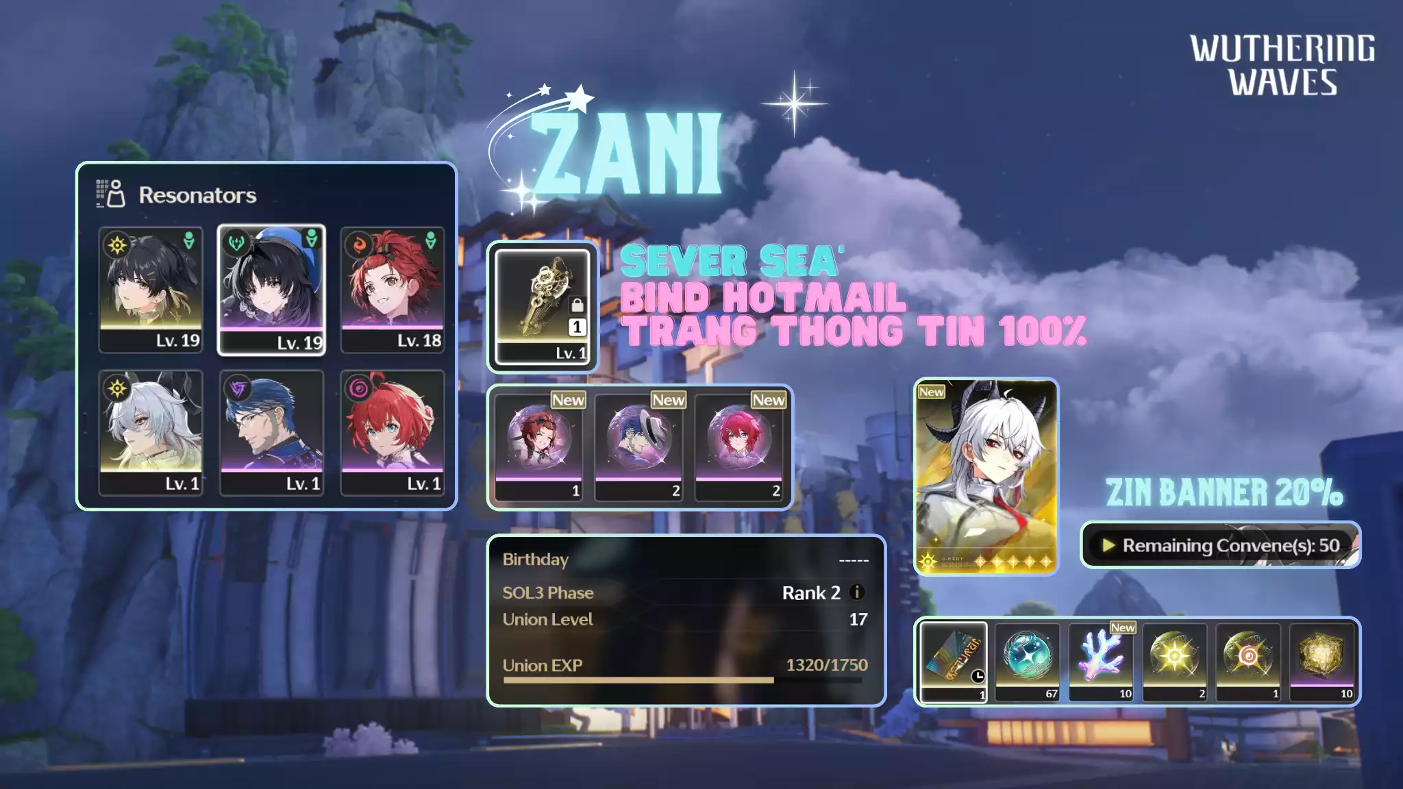 [Sea][UL17] Zani Trấn
