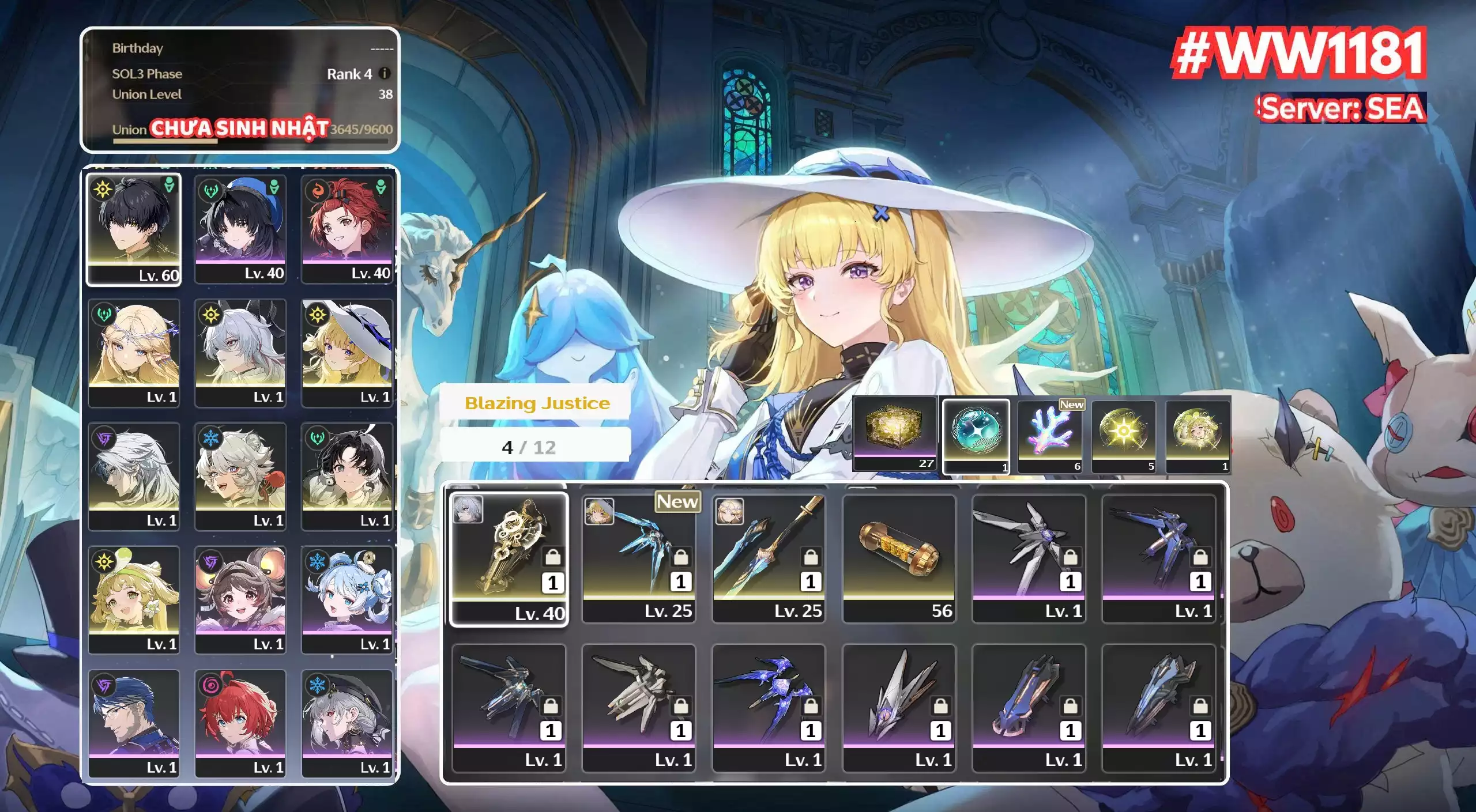 [ ACC VIP ] WW1181 Zani Trấn + Phoebe + CARTETHYIA