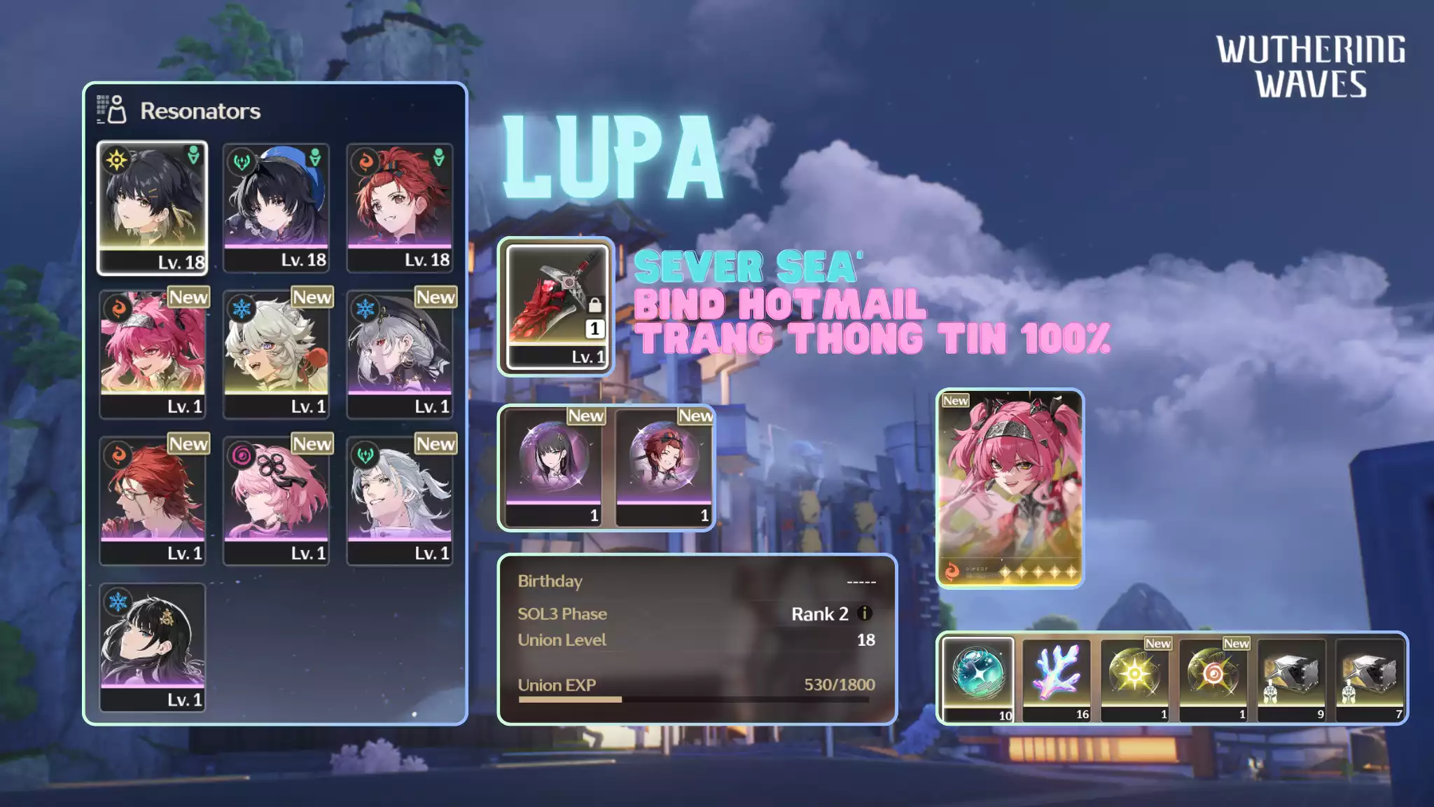 [Sea][UL18] Lupa Trấn
