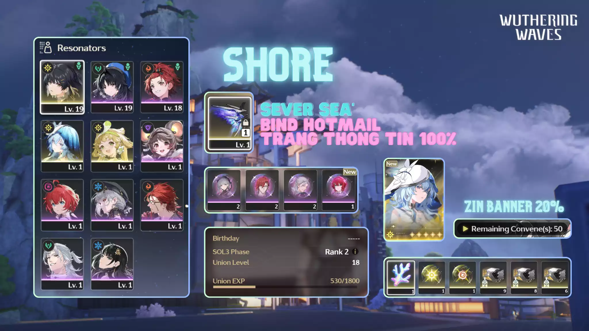 [Sea][UL18] Shorekeeper Trấn