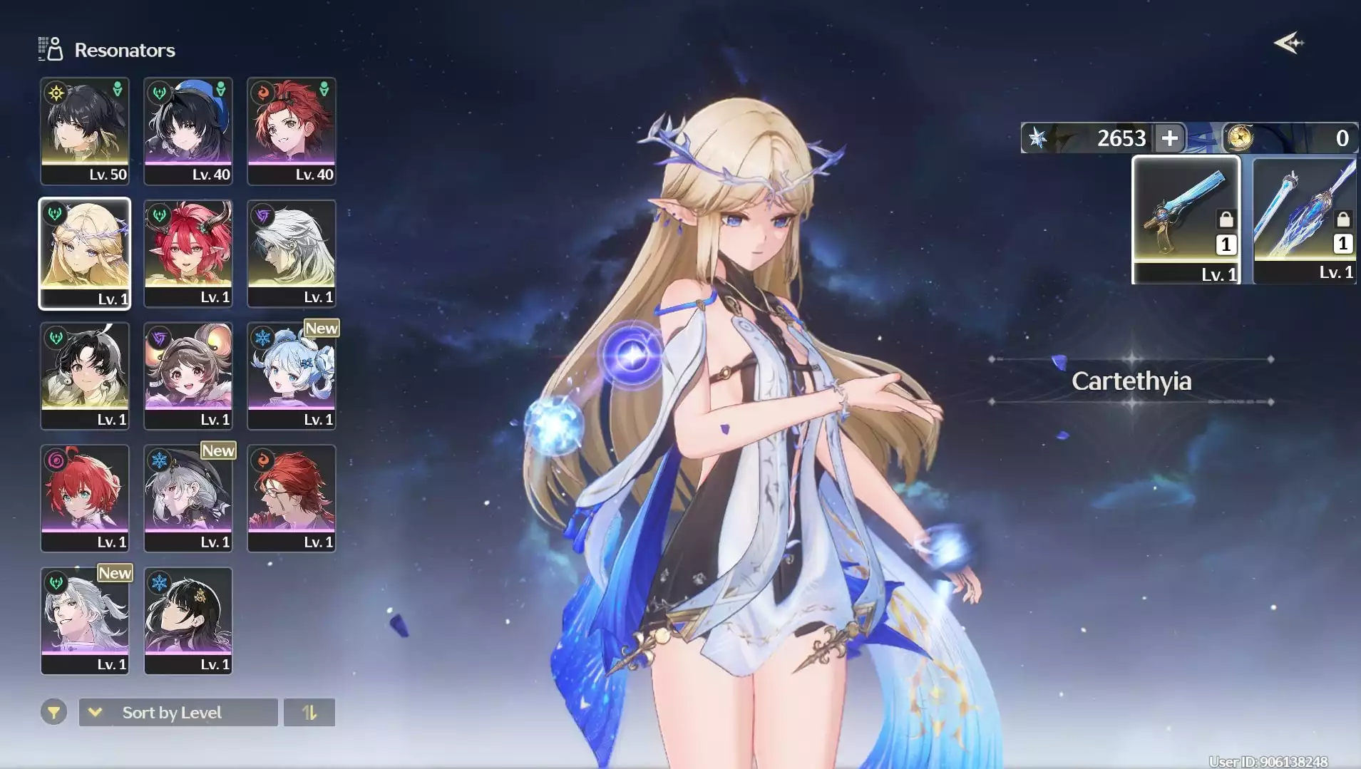 (sea) ul38: cartethyia +trấn +ciacona +súng +jianxin +calcharo +2k ast