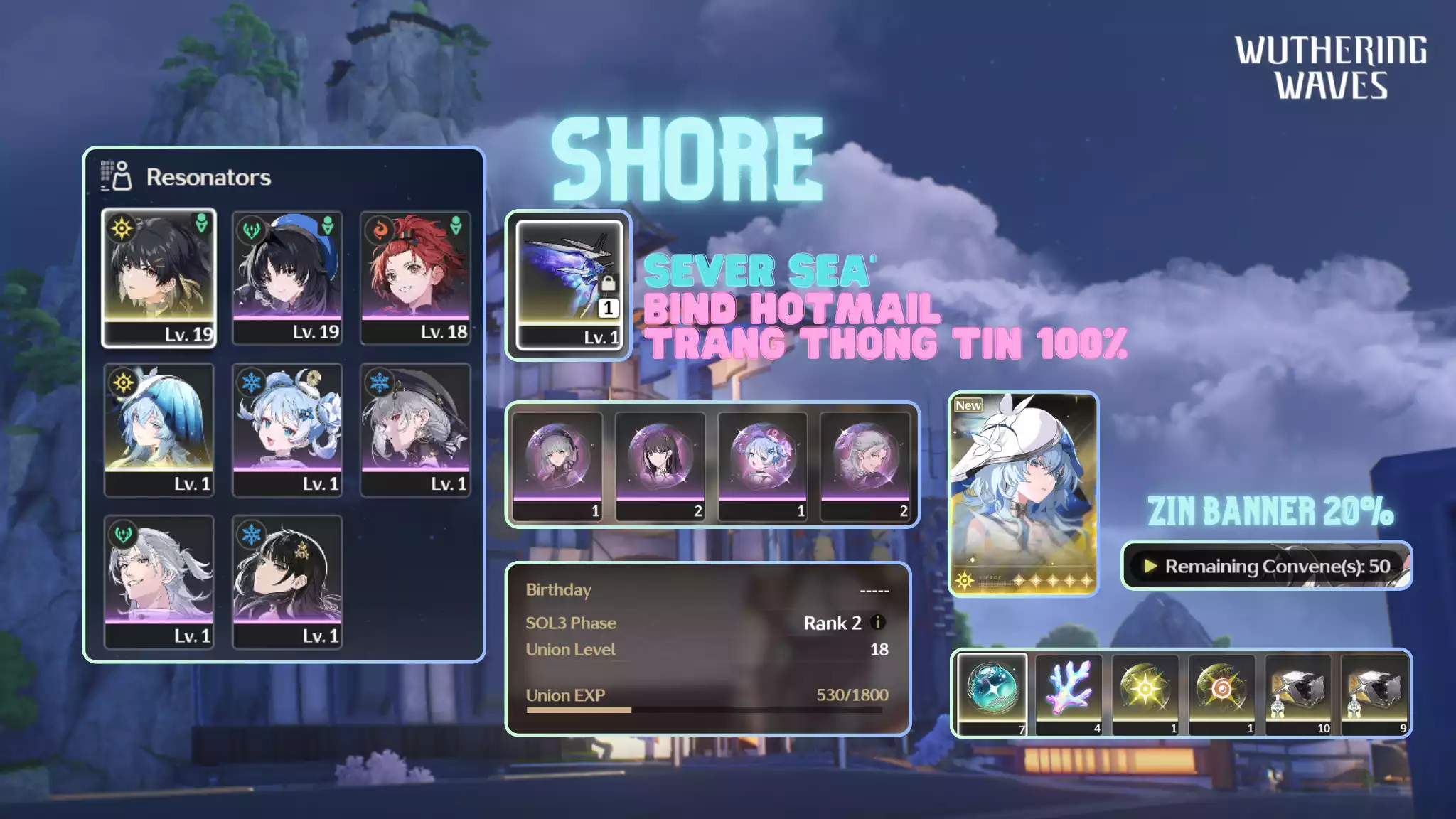 [Sea][UL18] Shorekeeper Trấn
