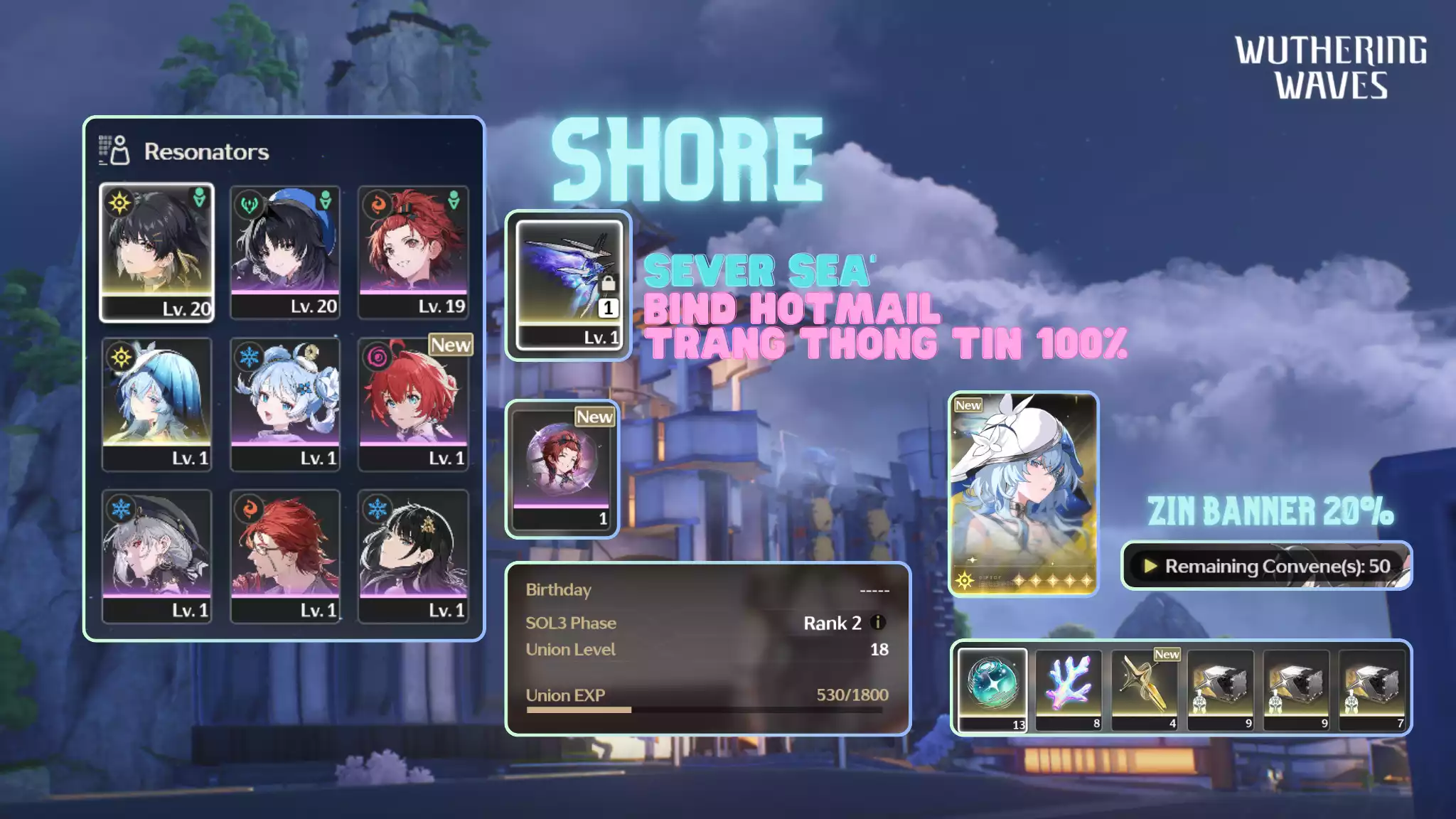 [Sea][UL18] Shorekeeper Trấn