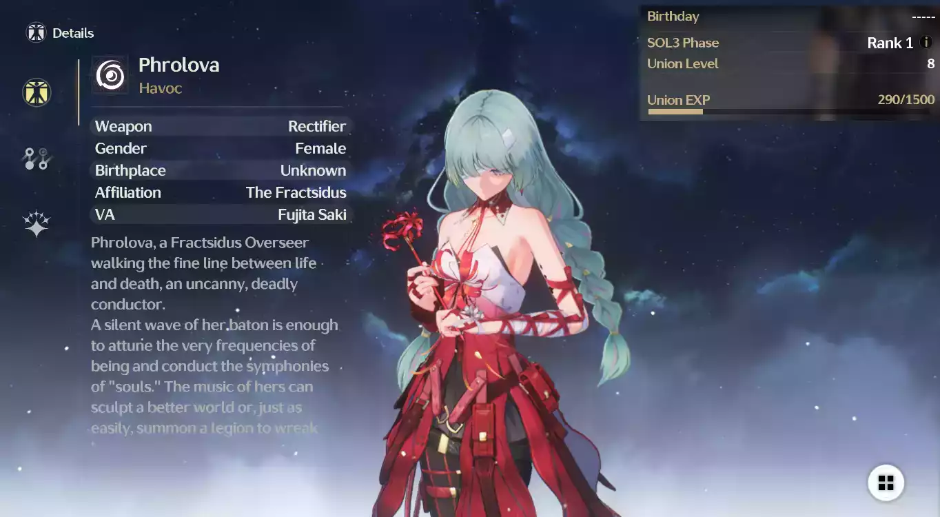 (SEA) UL8 Phrolova + 1 Char Banner thường bất kỳ