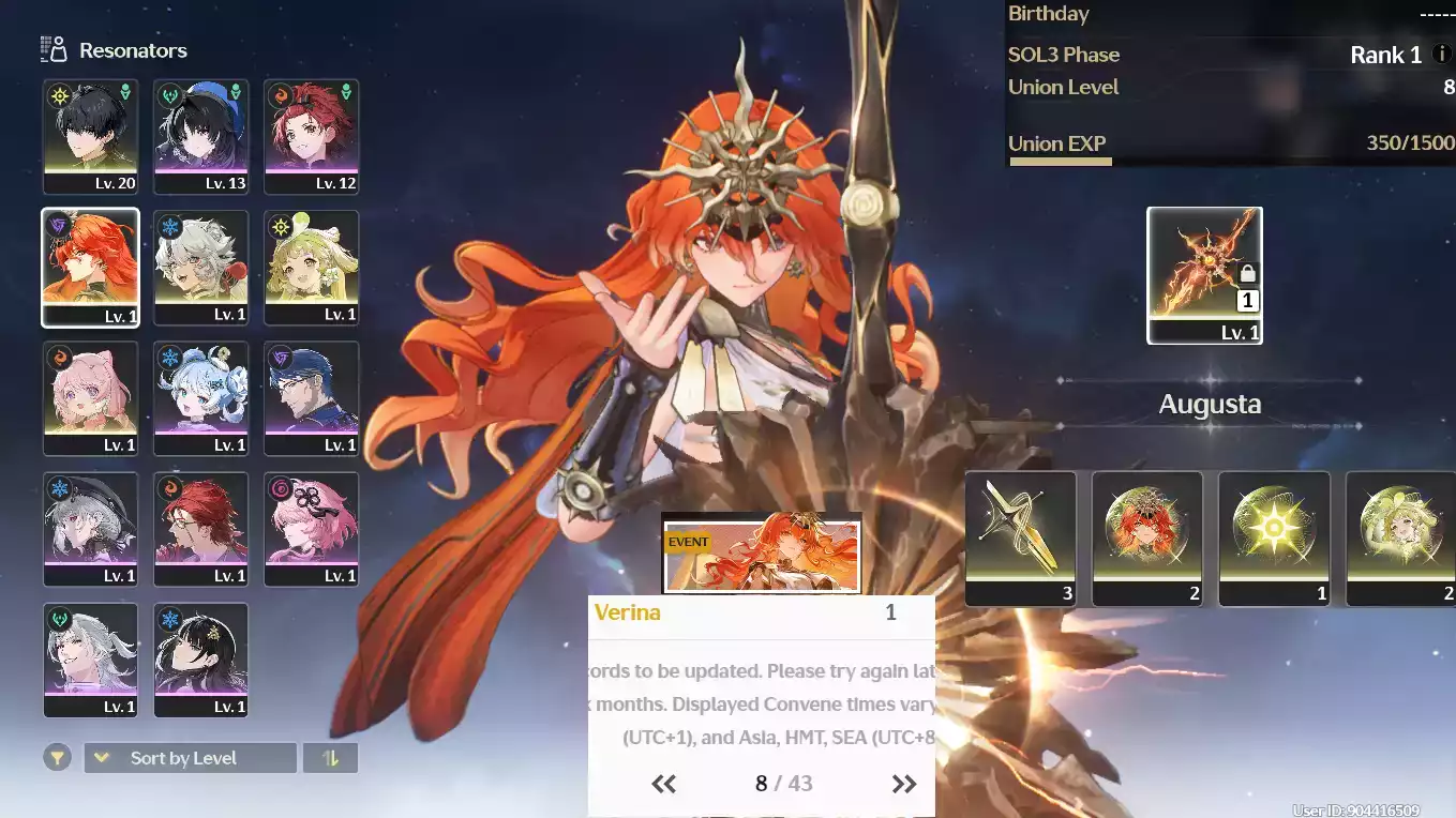 (SEA) UL8 Augusta RC2 Trấn + Bảo hiểm 8 trang + Verina RC2 + Encore(Zin Map Zin nhiệm vụ)