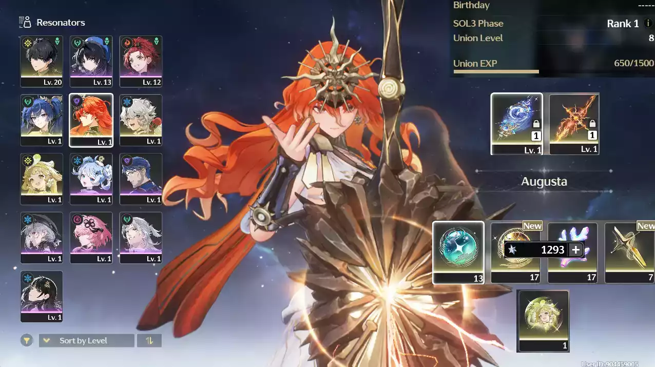 (SEA) UL8 Augusta Trấn + Iuno Trấn+ Verina RC1 + 33 vé(Zin Map, Zin Nhiệm Vụ)