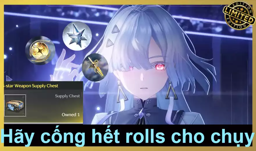 (SEA) Acc tích Reroll cho 3.0 rước các chị đại 62k Astrite 40 rolls vàng 17~24 rolls weaps