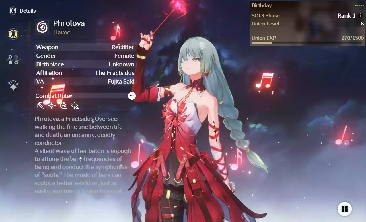 (SEA) UL8 Phrolova + 10-20 vé Limit + 1-2 Char banner thường bất kỳ